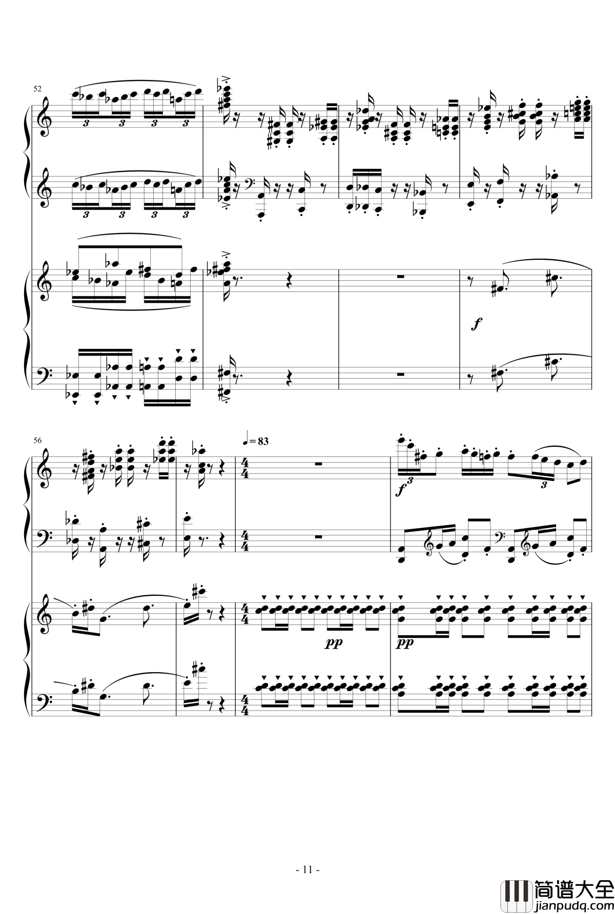 小温狂想曲2.12钢琴谱_旅游协奏曲_一个球