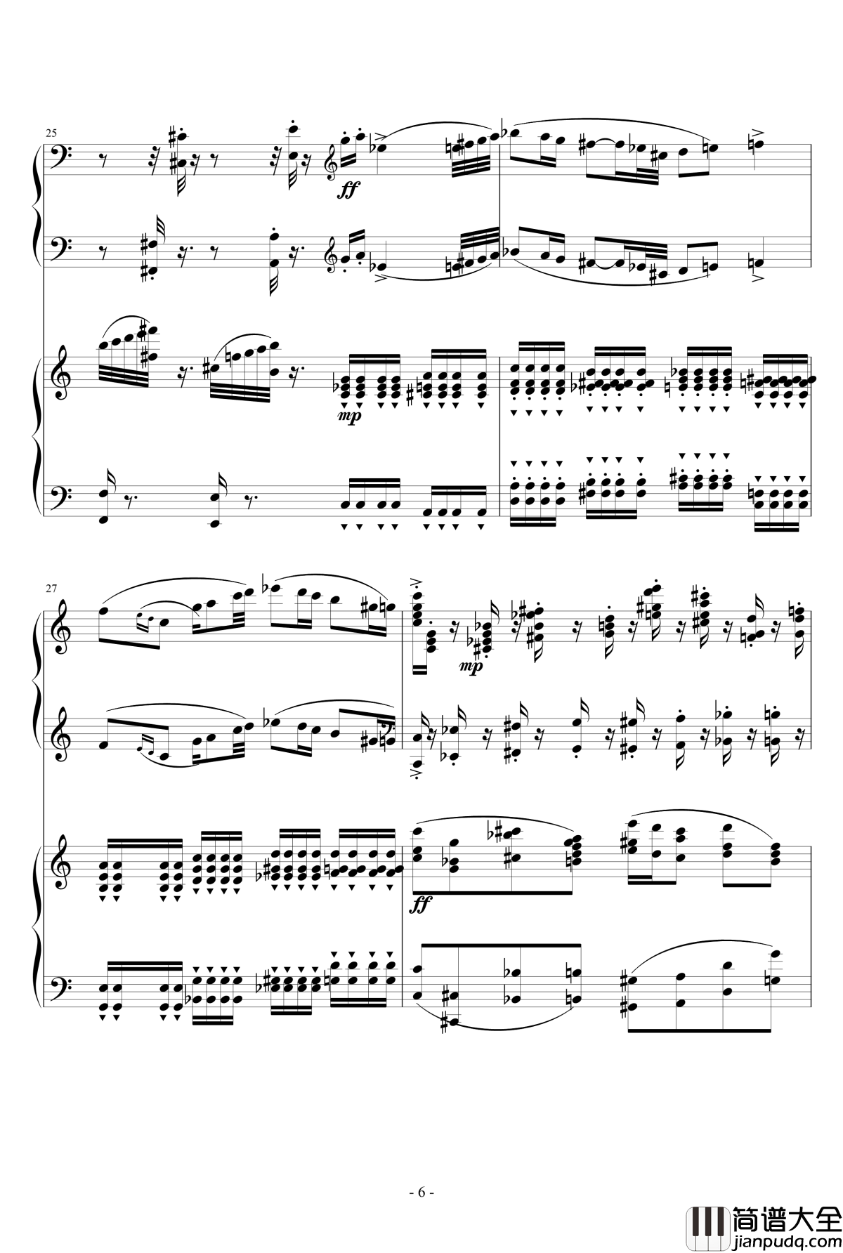 小温狂想曲2.12钢琴谱_旅游协奏曲_一个球