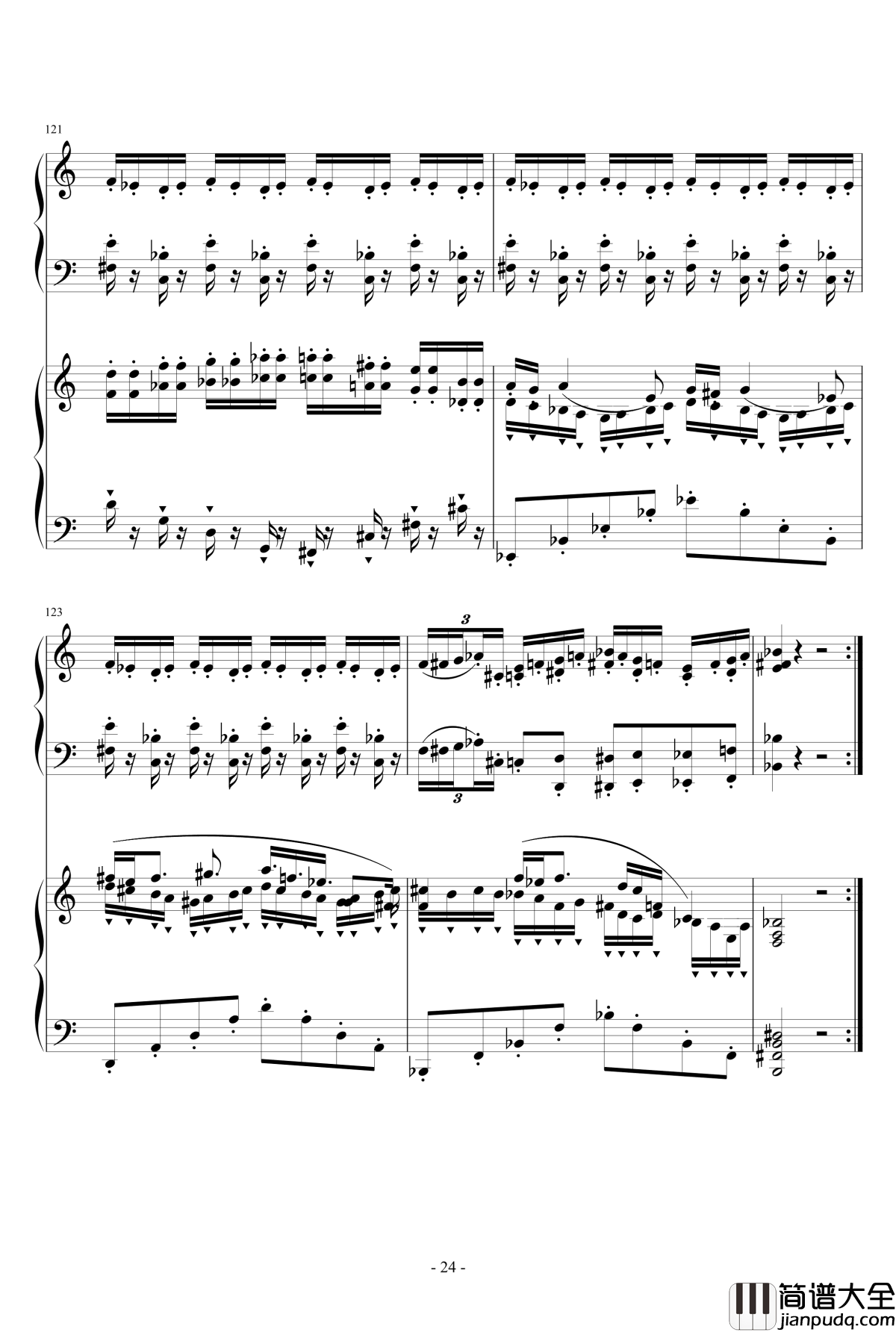 小温狂想曲2.12钢琴谱_旅游协奏曲_一个球