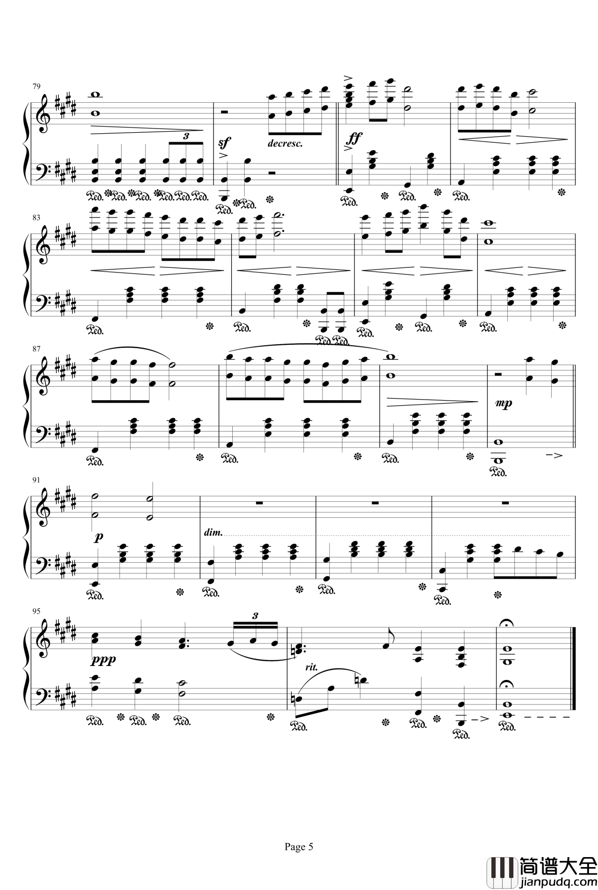 Melodies_of_Life钢琴谱_Main_Theme_of_Final_Fantasy_IX_最终幻想