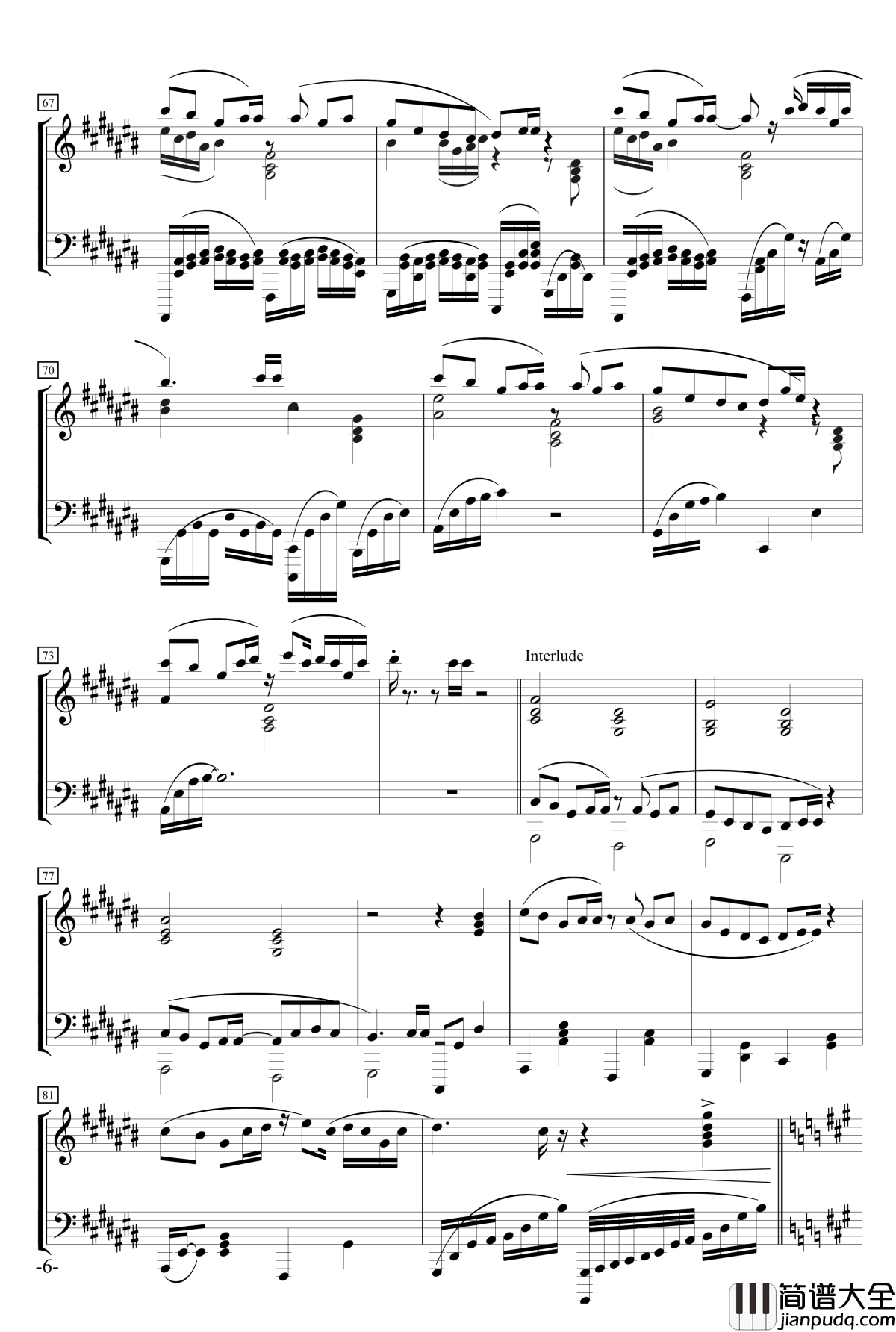 CROSS钢琴谱_冰Go