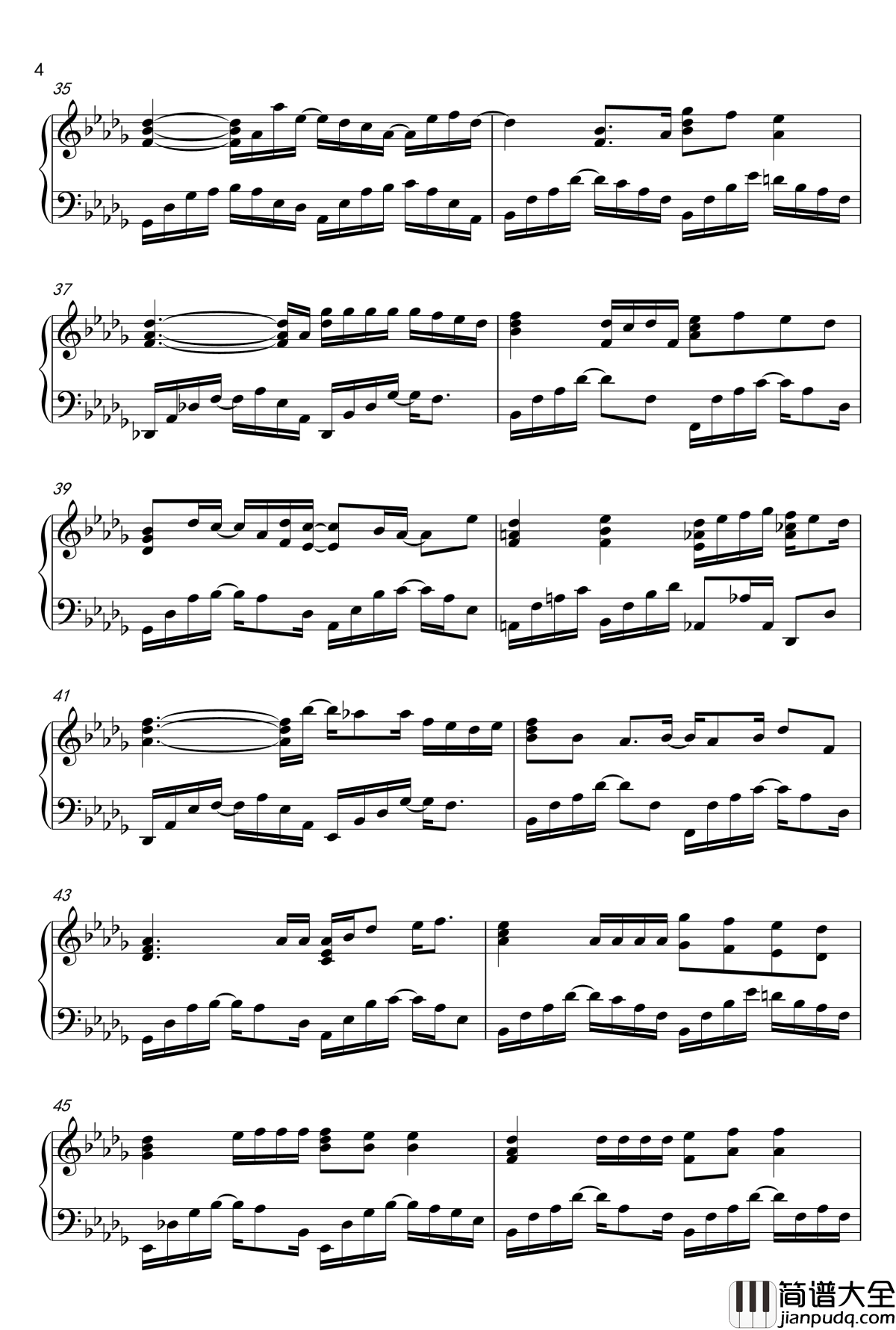 promises_诺言钢琴谱_鹿晗