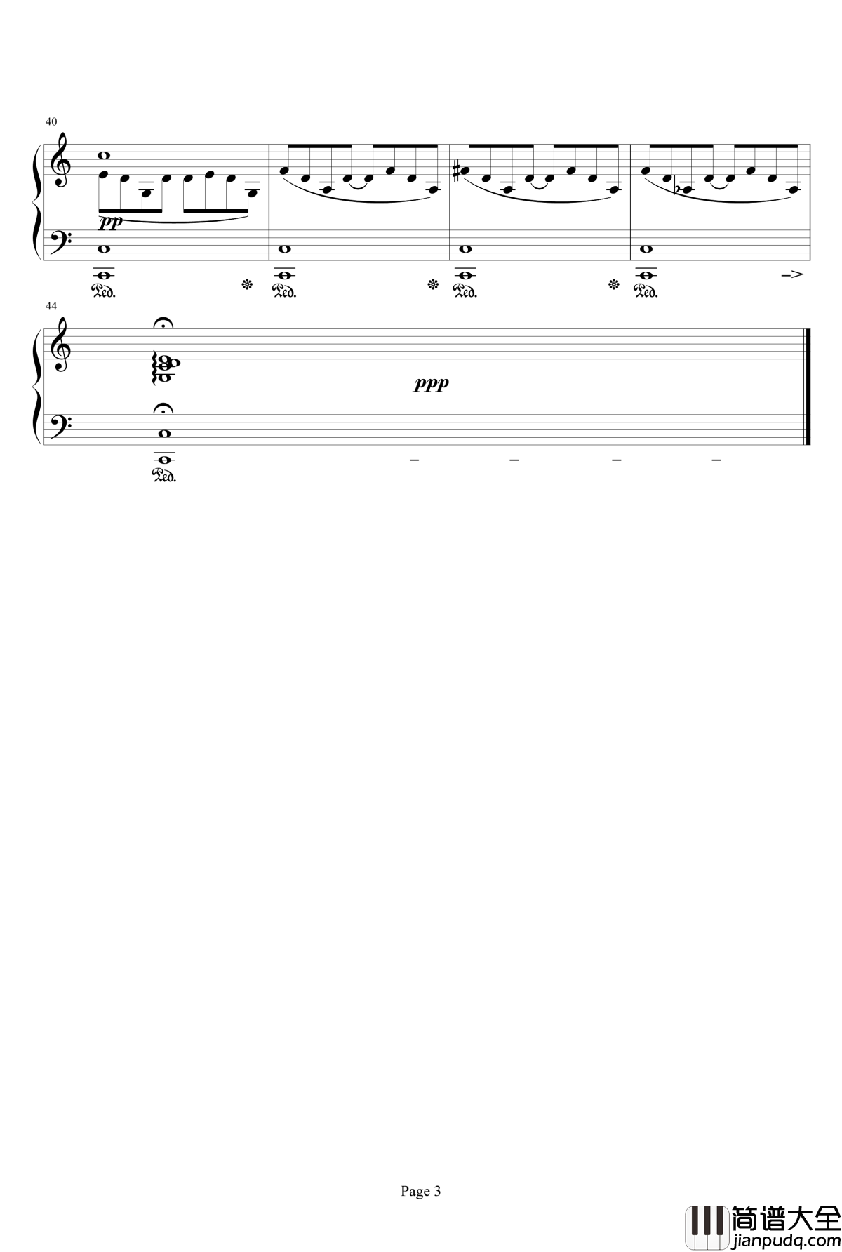 辺境の村_ダリ钢琴谱_最终幻想