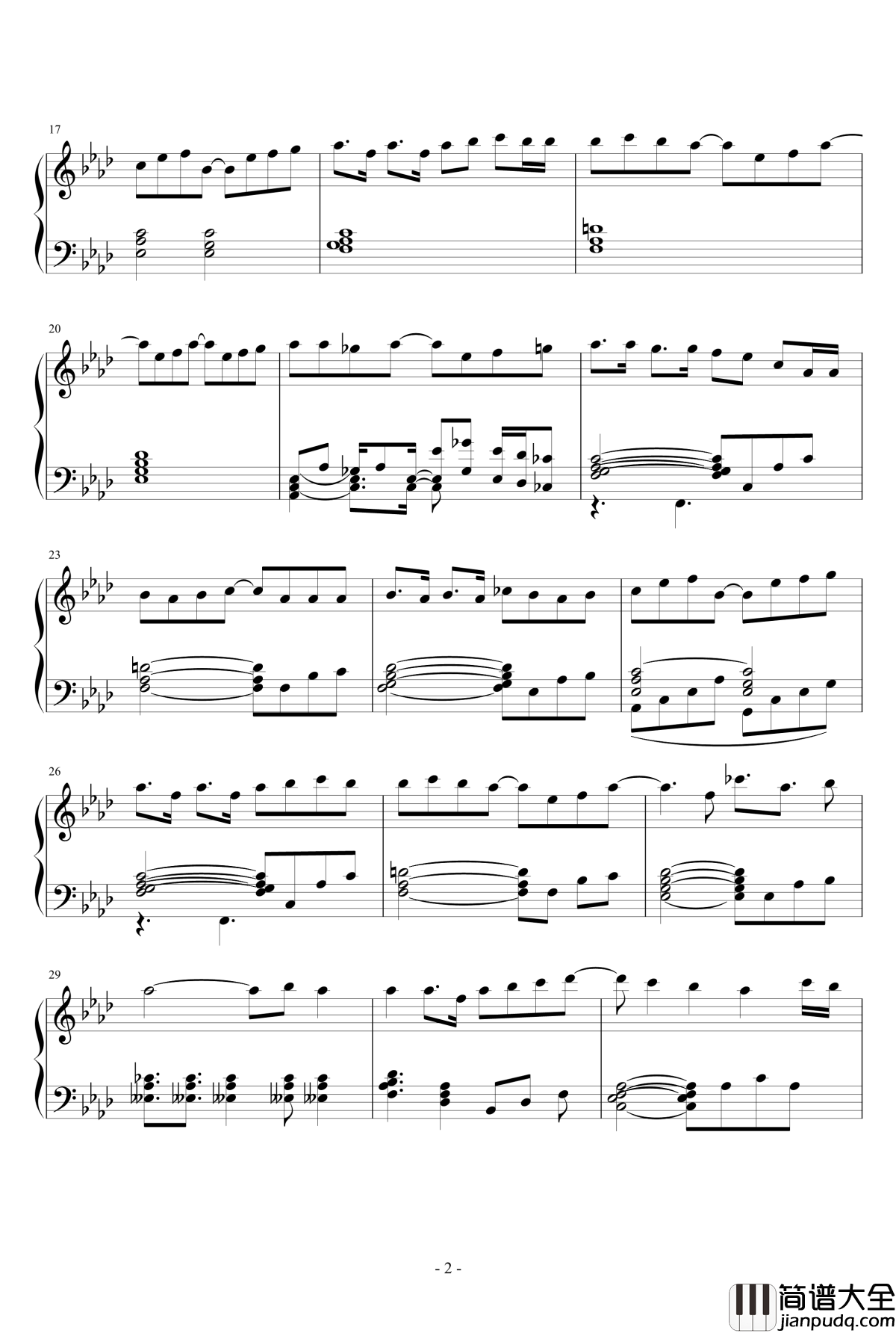 神的随波逐流钢琴谱_初音未来