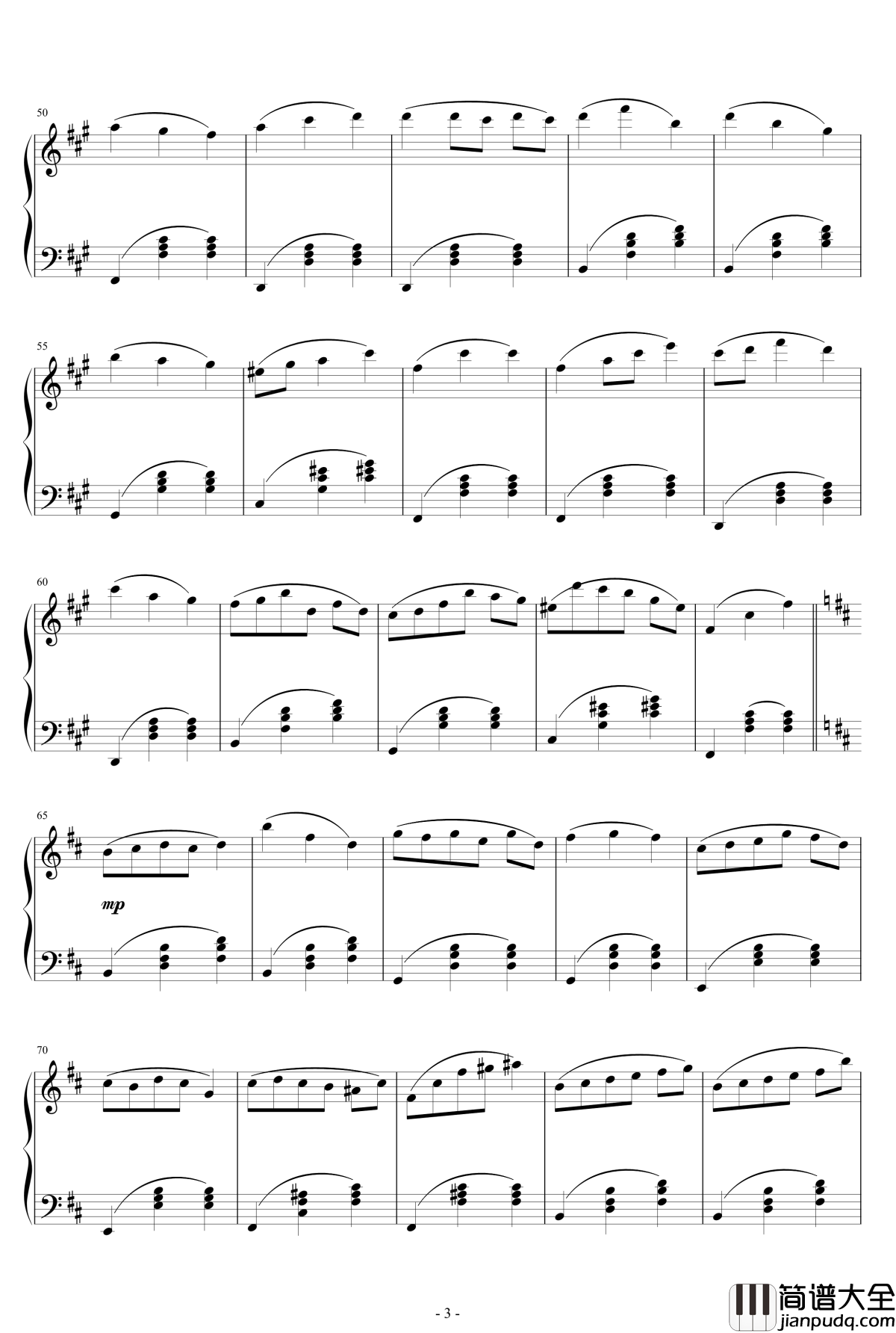 b小调华尔兹钢琴谱_大雾_白shiro_小品