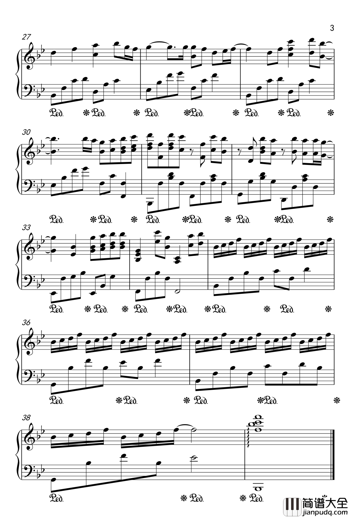 You_Are_My_World钢琴谱_蓝色大海的传说