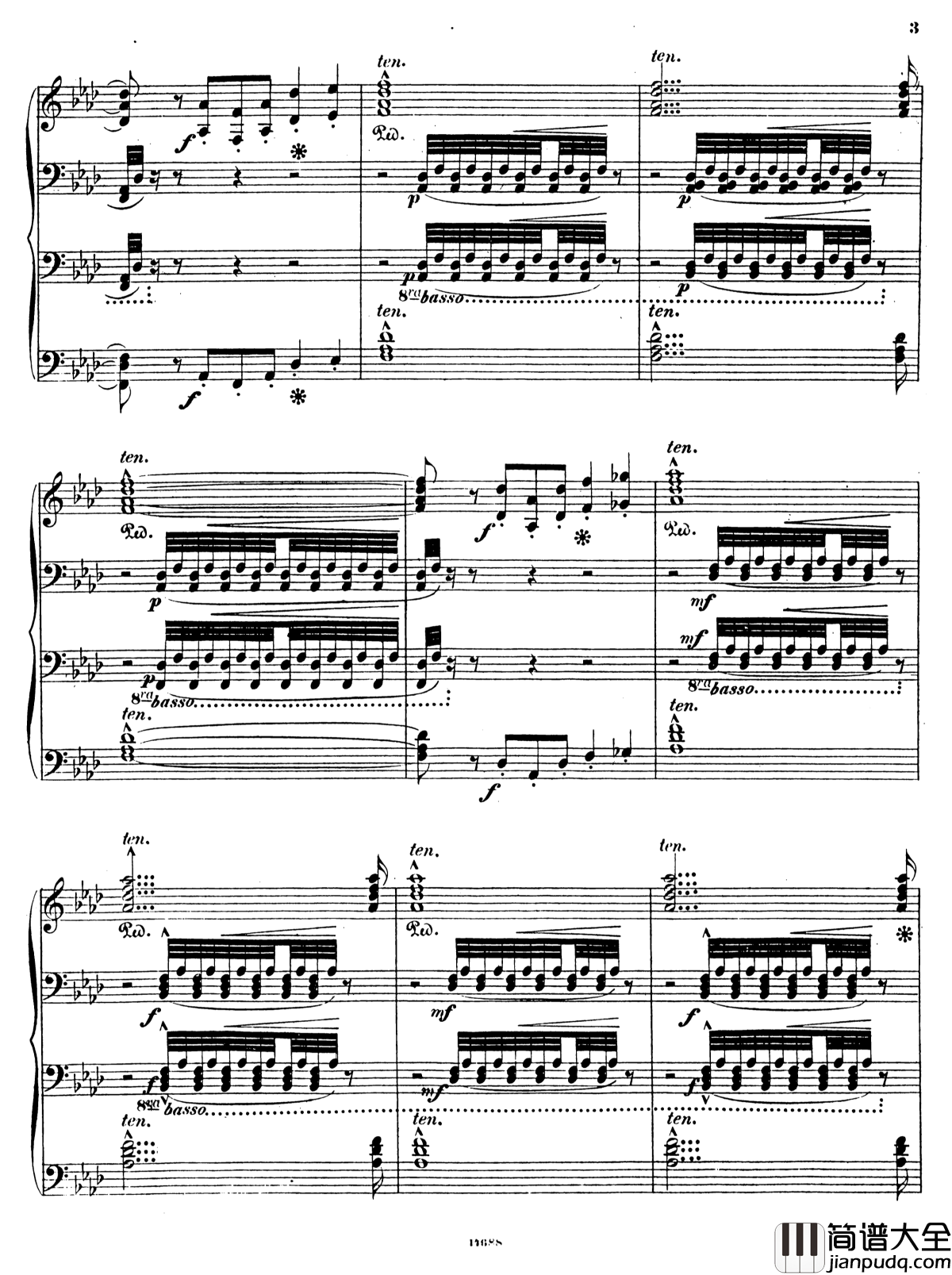 塔索的丧葬凯旋S.517钢琴谱_李斯特