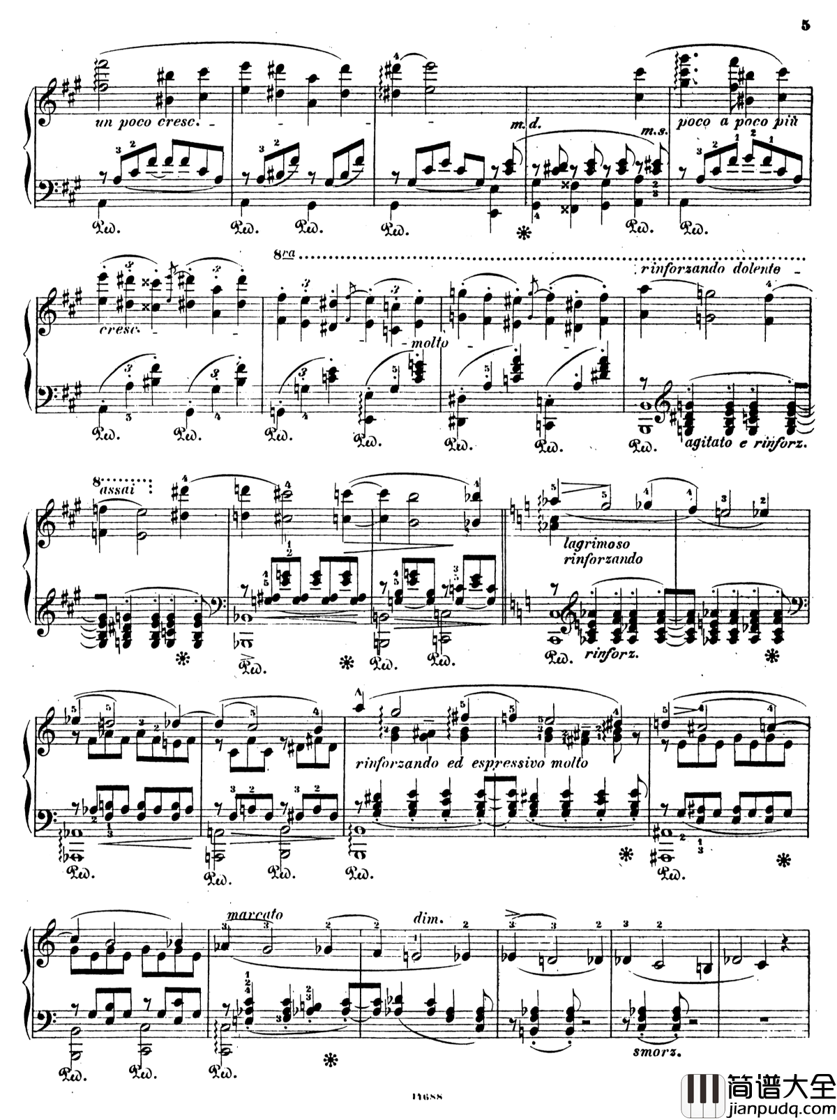 塔索的丧葬凯旋S.517钢琴谱_李斯特