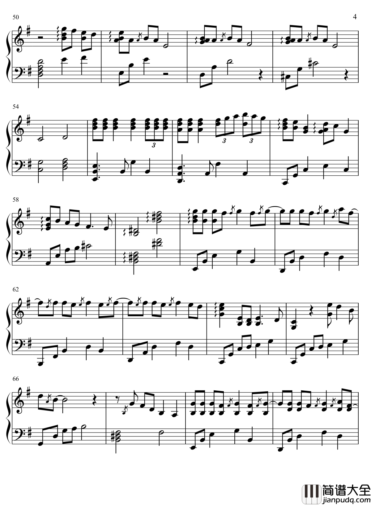 涼涼钢琴谱_三生三世十里桃花