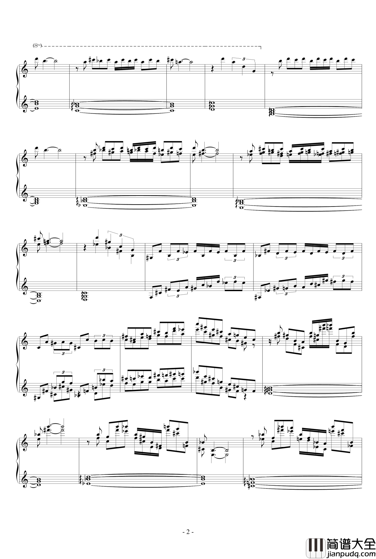 羽钢琴谱_升c小调