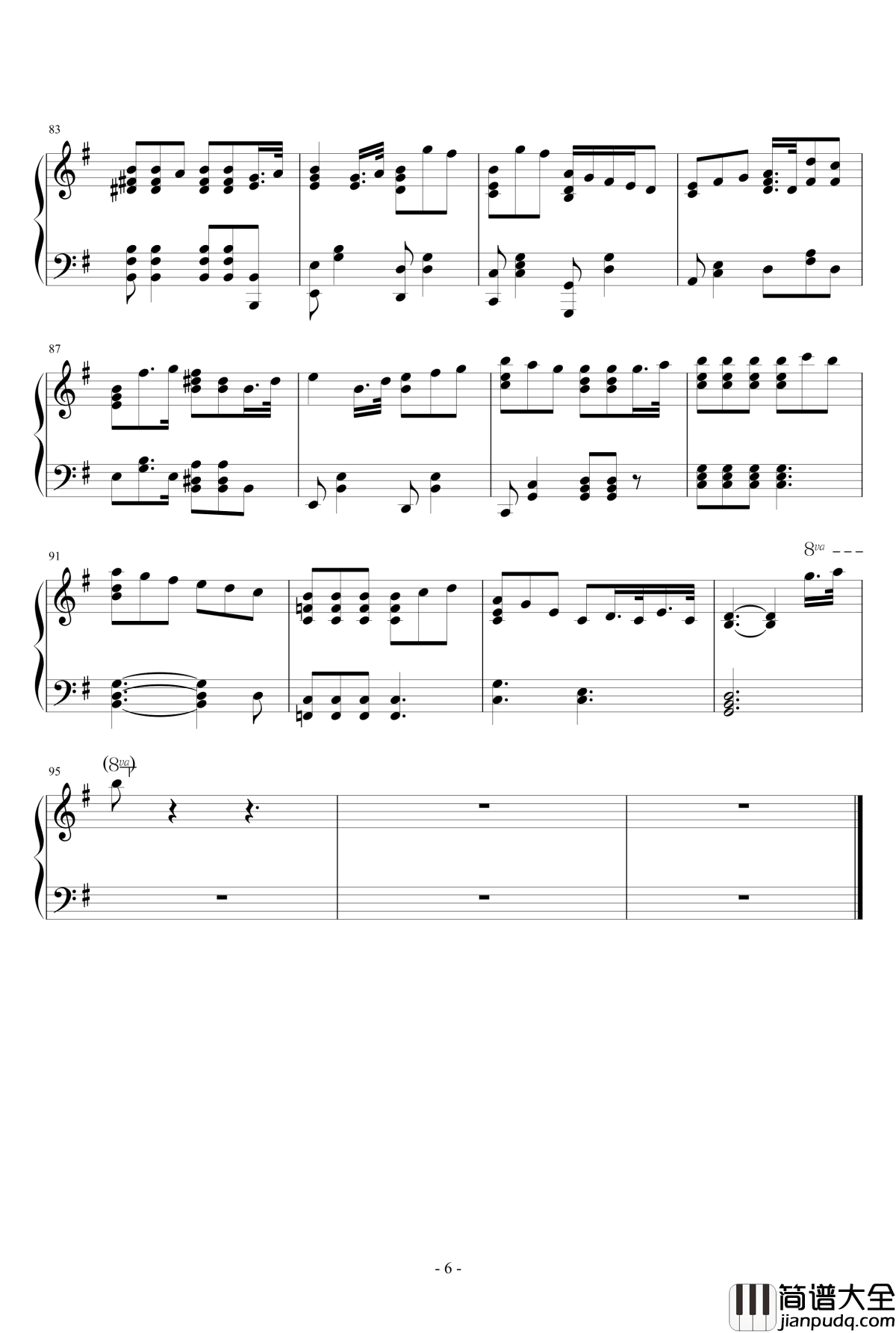 颱風天的海潮钢琴谱_王者之喆