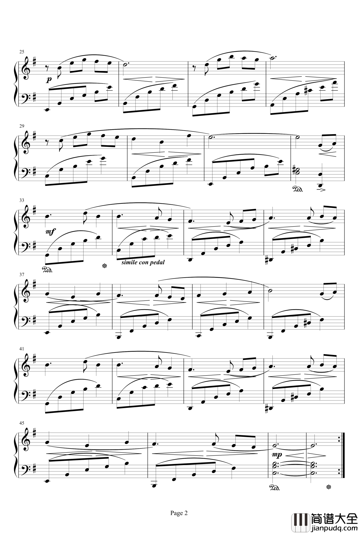 消えぬ悲しみ钢琴谱_最终幻想