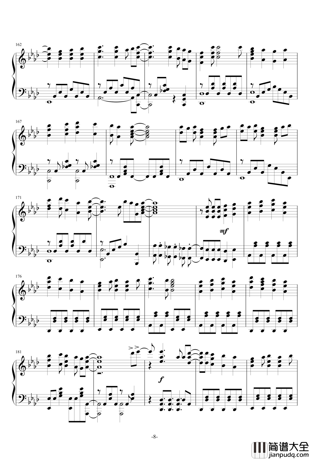 ワガママMIRROR_HEART钢琴谱_政宗君的复仇OP_政宗君的复仇