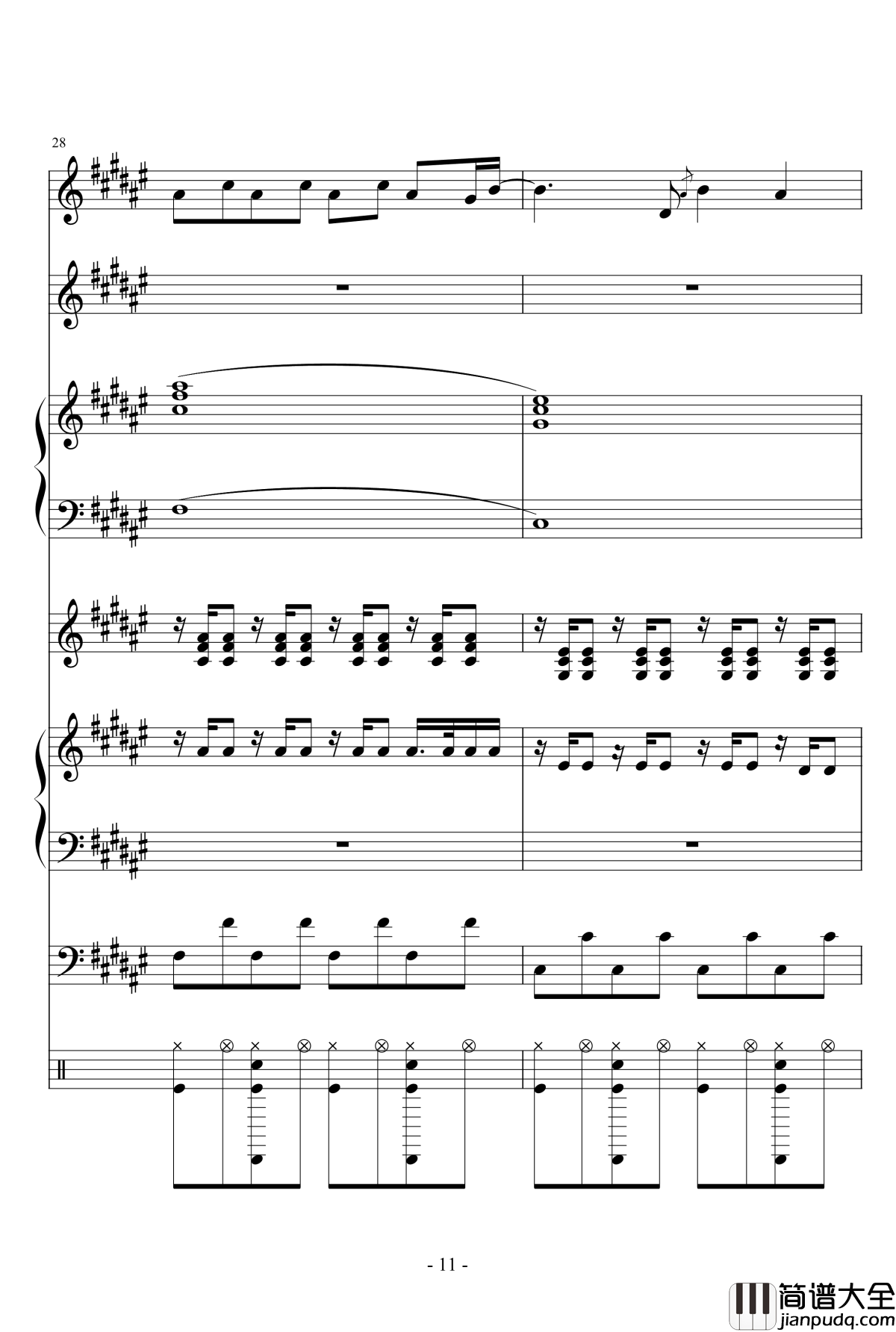 Faded钢琴谱_yiliang