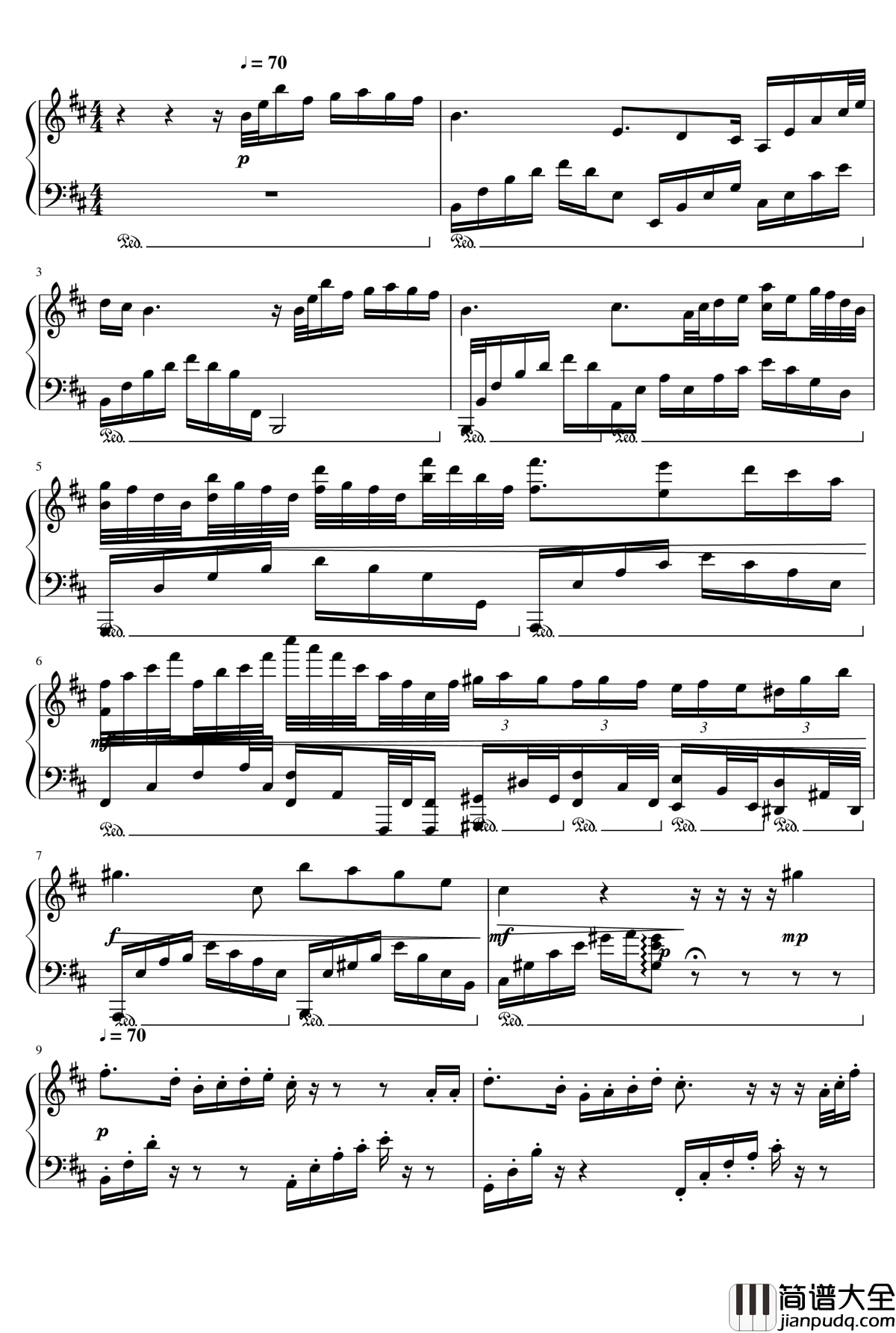 Redemption钢琴谱_狂音§