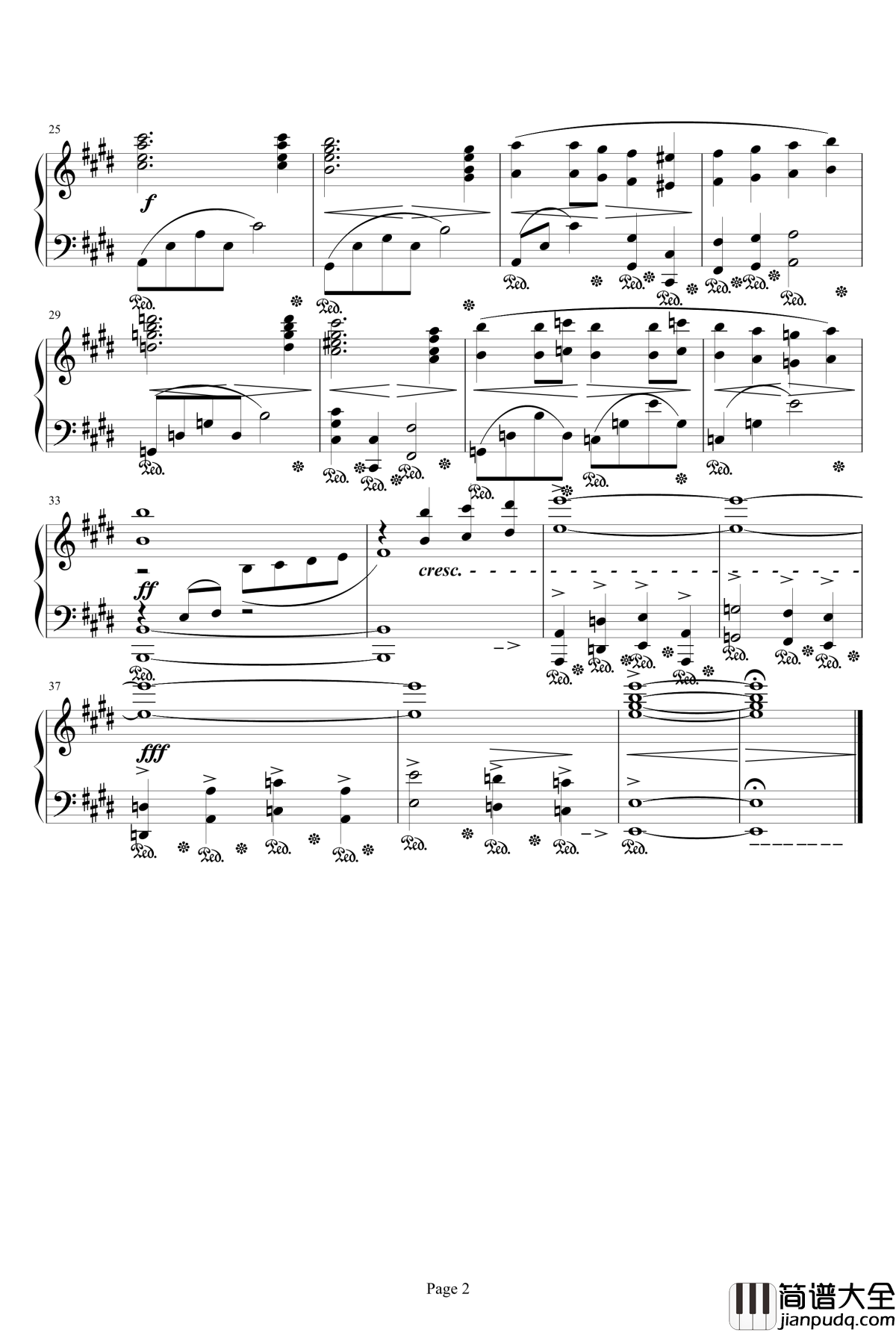 Ending_Theme钢琴谱_Final_Fantasy_IX_最终幻想