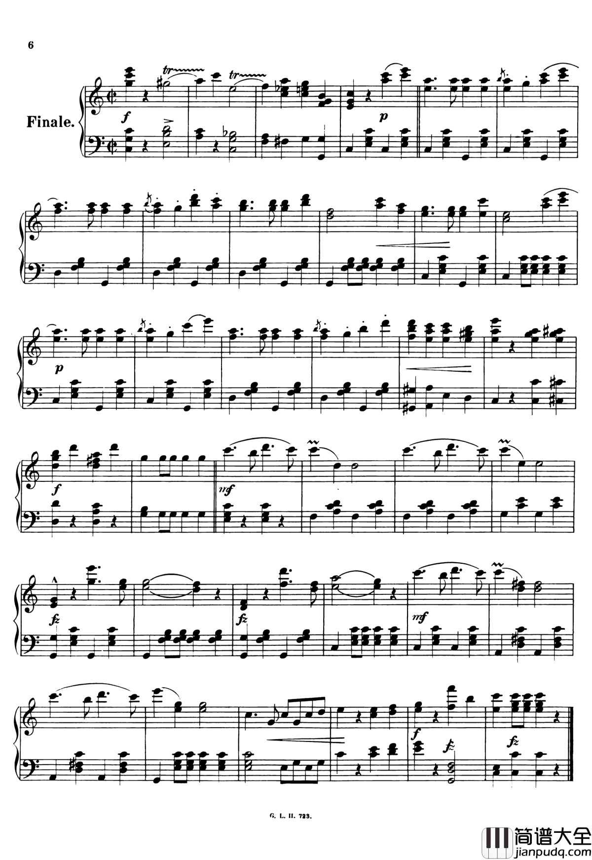 祝您健康进行曲__Op.456钢琴谱_小约翰施特劳斯