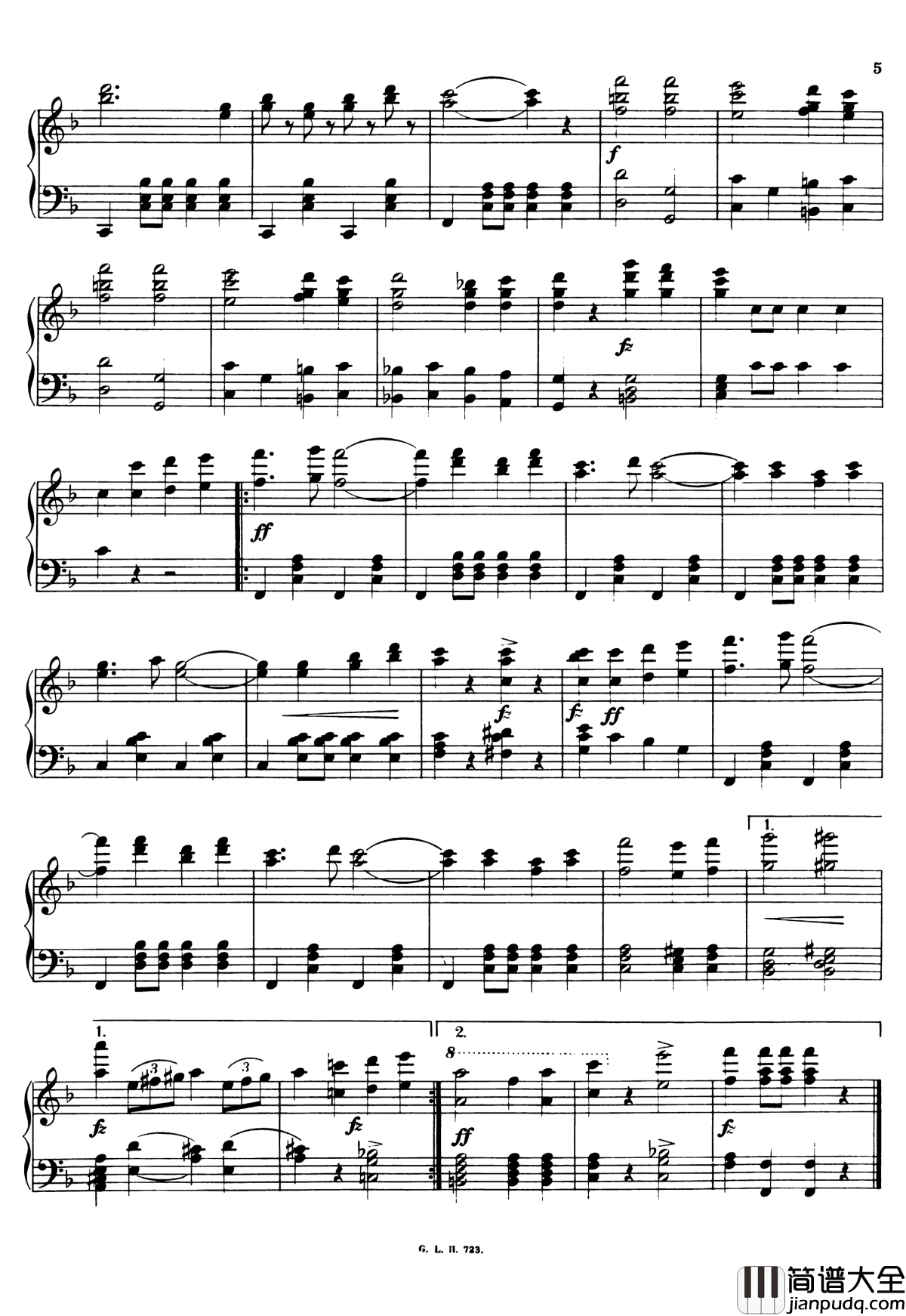 祝您健康进行曲__Op.456钢琴谱_小约翰施特劳斯