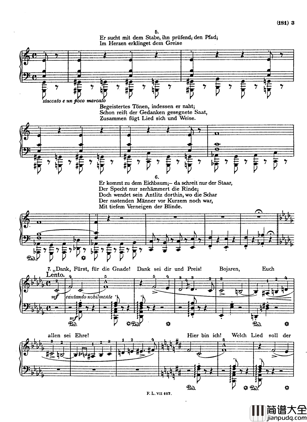 _盲人歌手S.350钢琴谱_配乐诗朗诵_李斯特