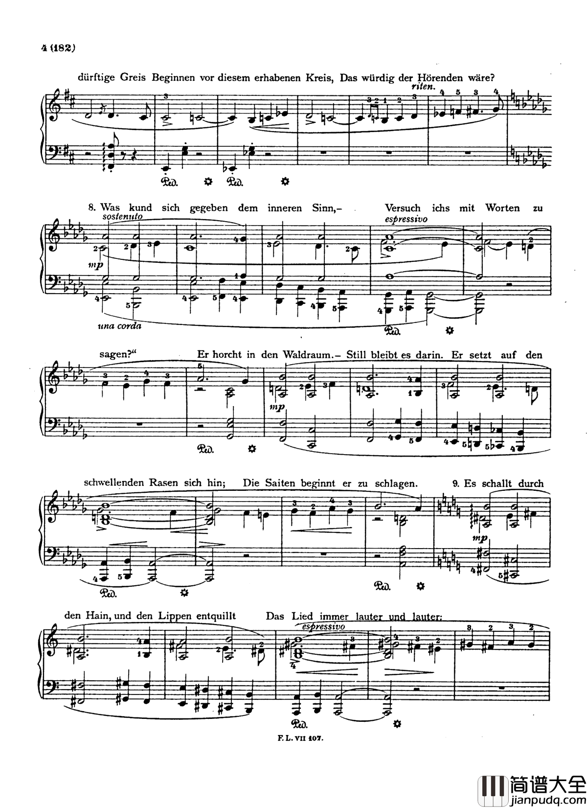 _盲人歌手S.350钢琴谱_配乐诗朗诵_李斯特