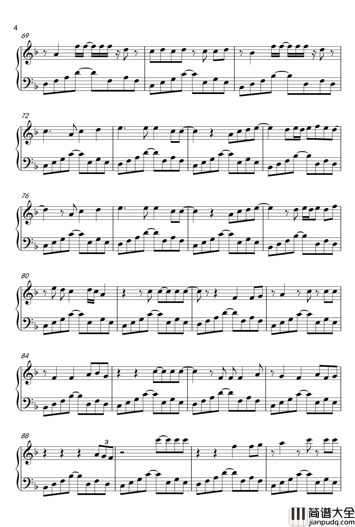 in_the_end钢琴谱_林肯公园_Linkin_Park