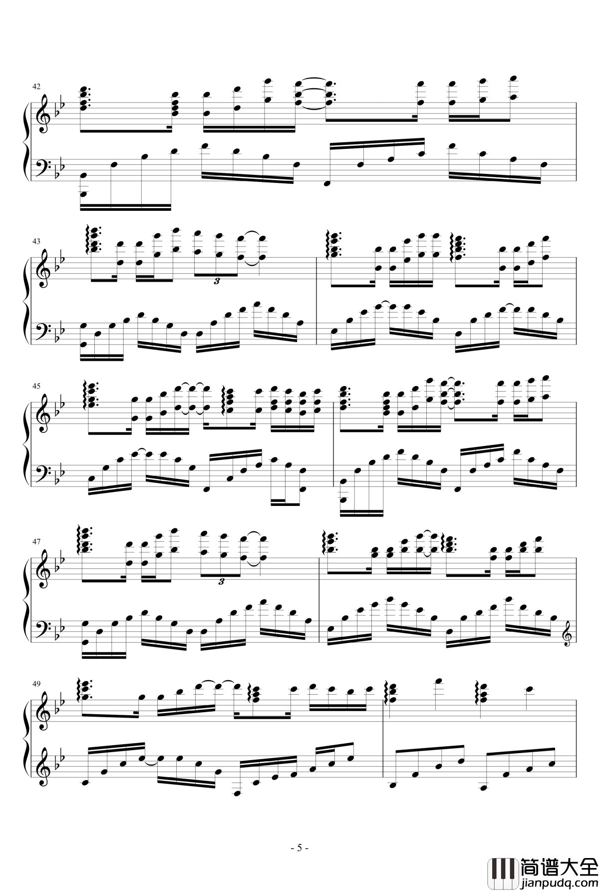 萨拉热窝的罗密欧与茱丽叶钢琴谱_郑秀文