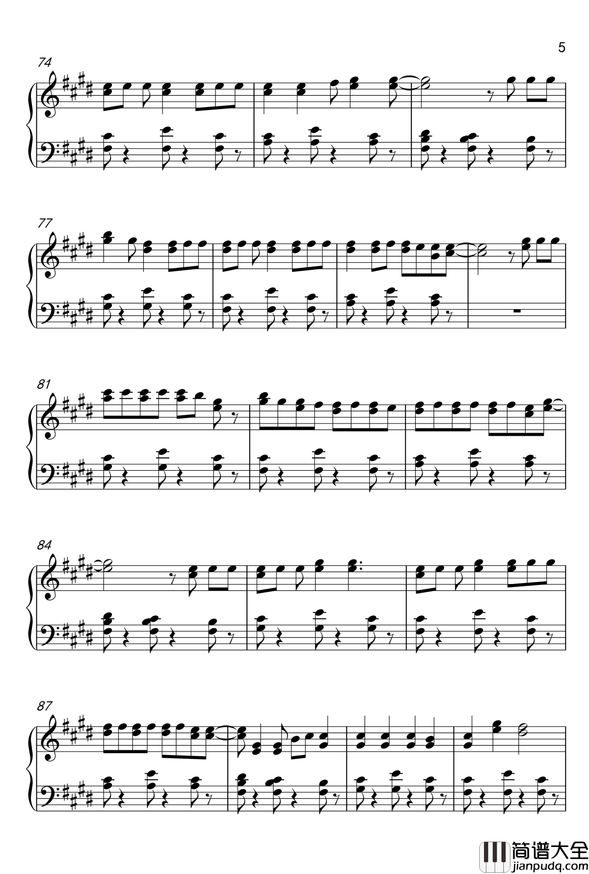 Shape_Of_You钢琴谱_艾德希兰