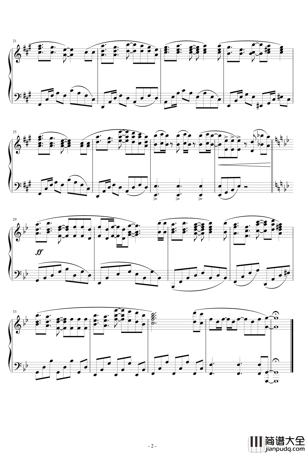 illuminate钢琴谱_TV_size_热诚传说_热诚传说XOP2