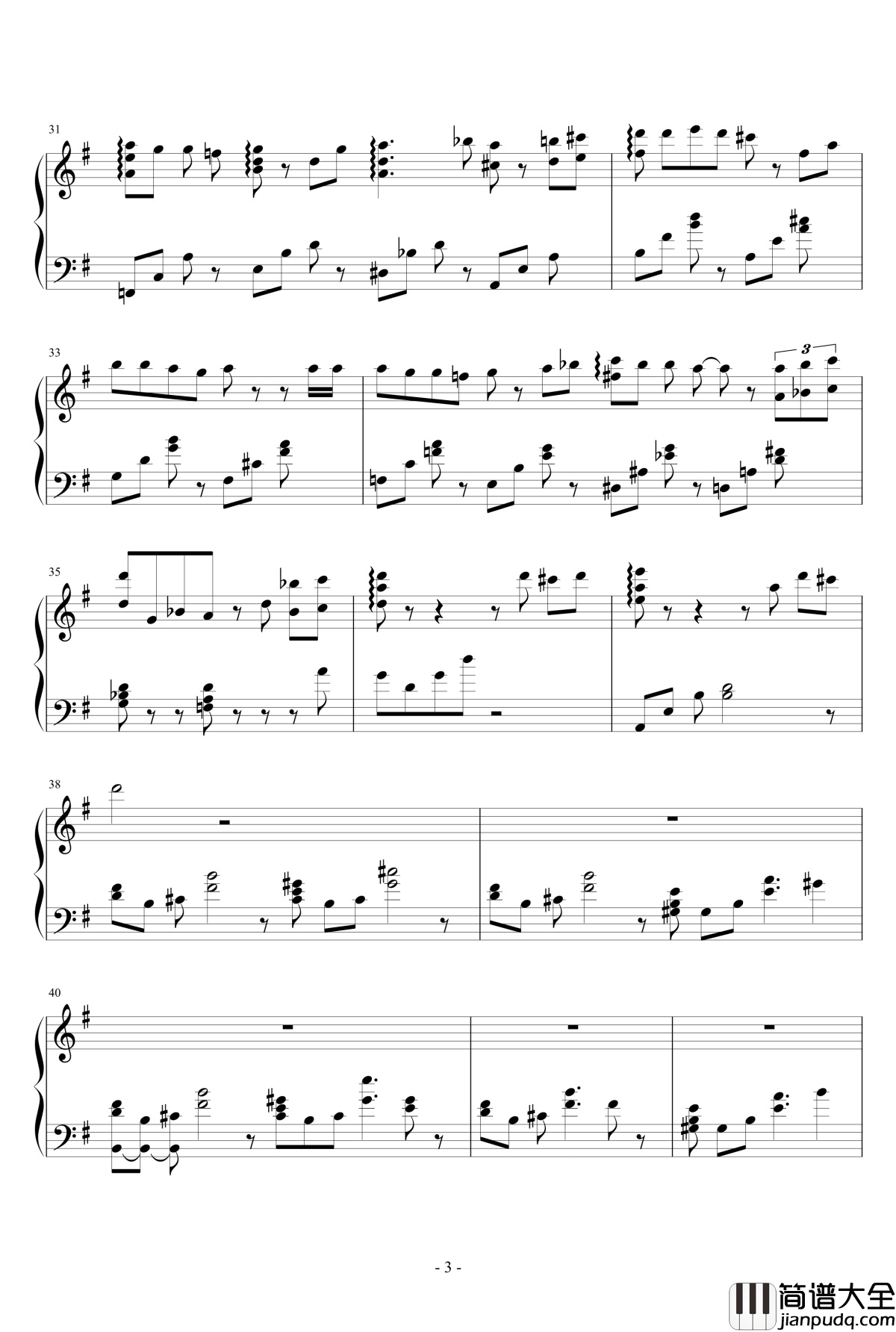 いのちの名前钢琴谱_広橋真紀子