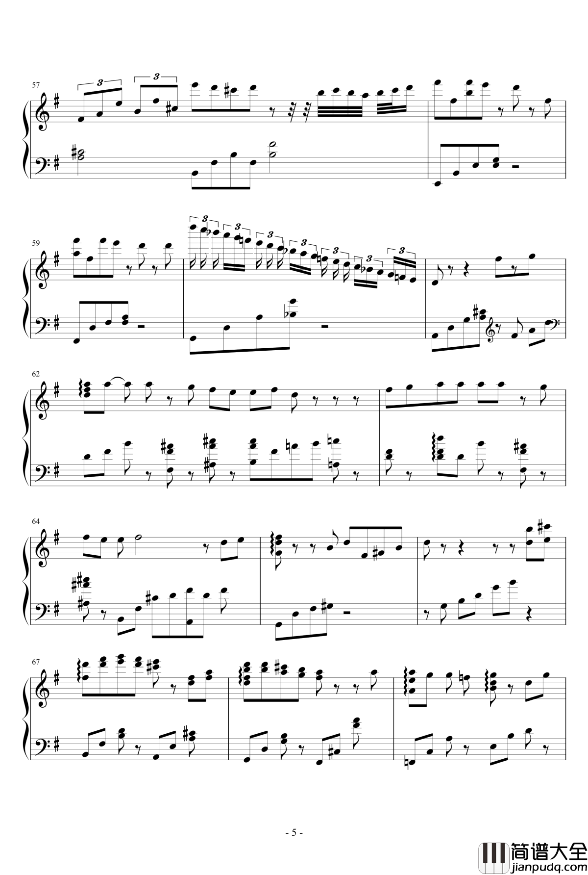 いのちの名前钢琴谱_広橋真紀子