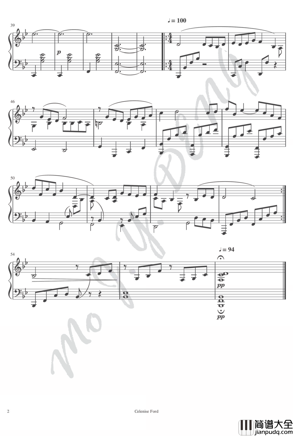 Childhood_and_Manhood钢琴谱_ED_of_Cinema_Paradiso_天堂电影院片尾曲_Ennio_Morricone