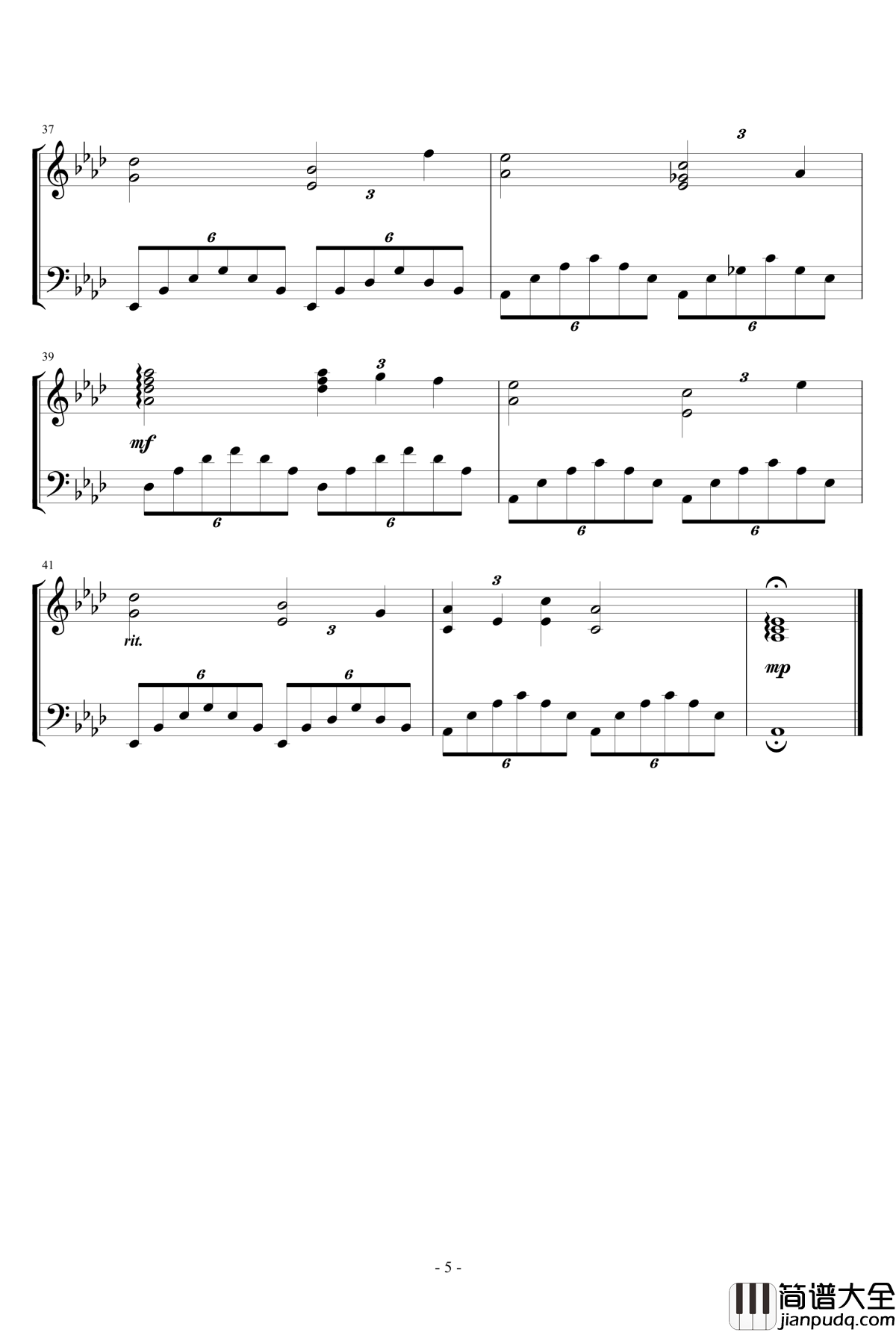 春天Urara钢琴谱_なぞなぞ