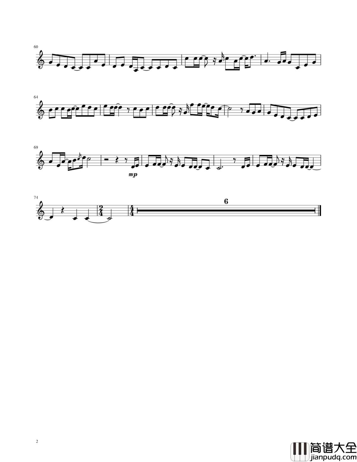 即兴曲钢琴谱_yewwc