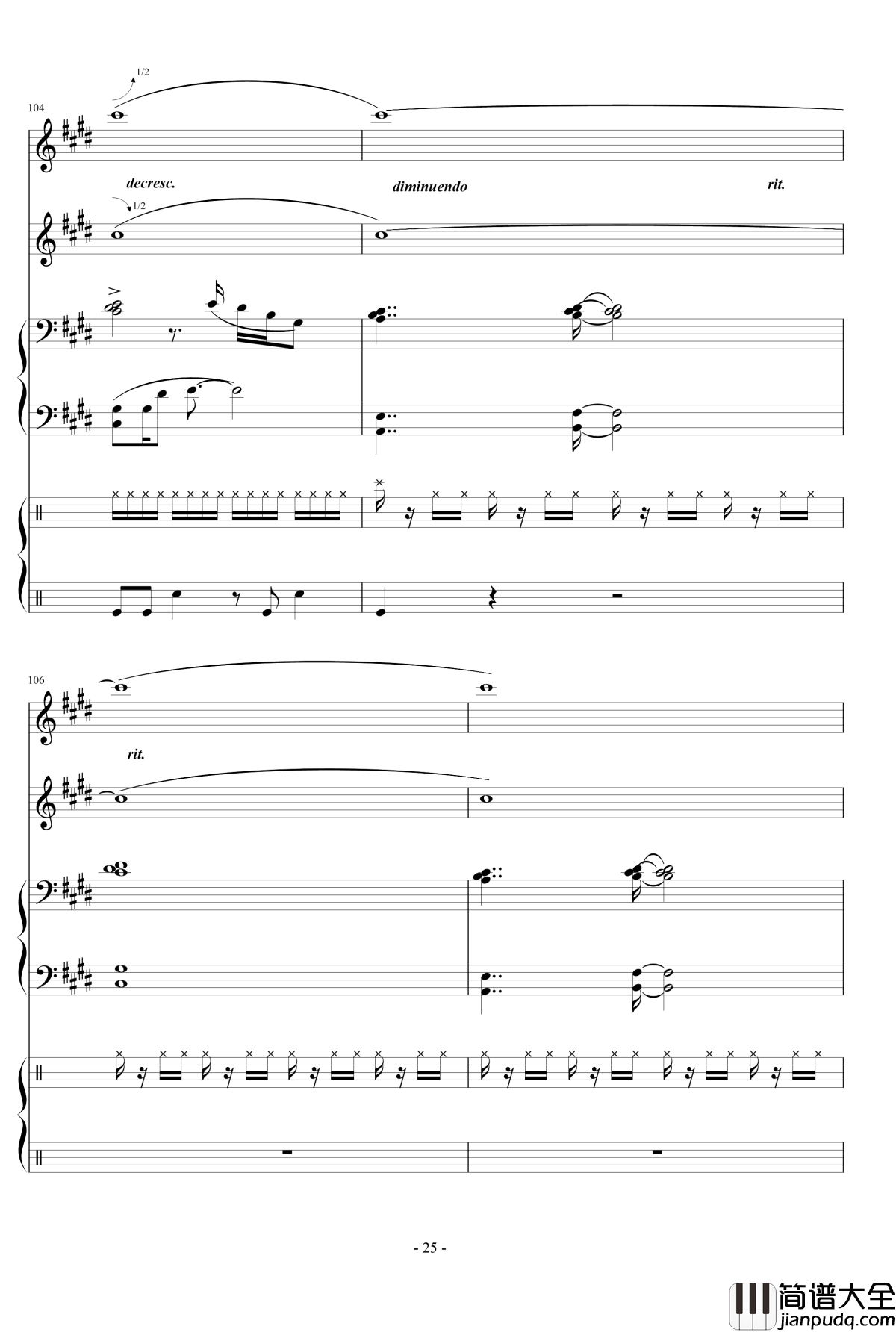 Represent钢琴谱___Dj_Okawari_总谱_DJ_Okawari