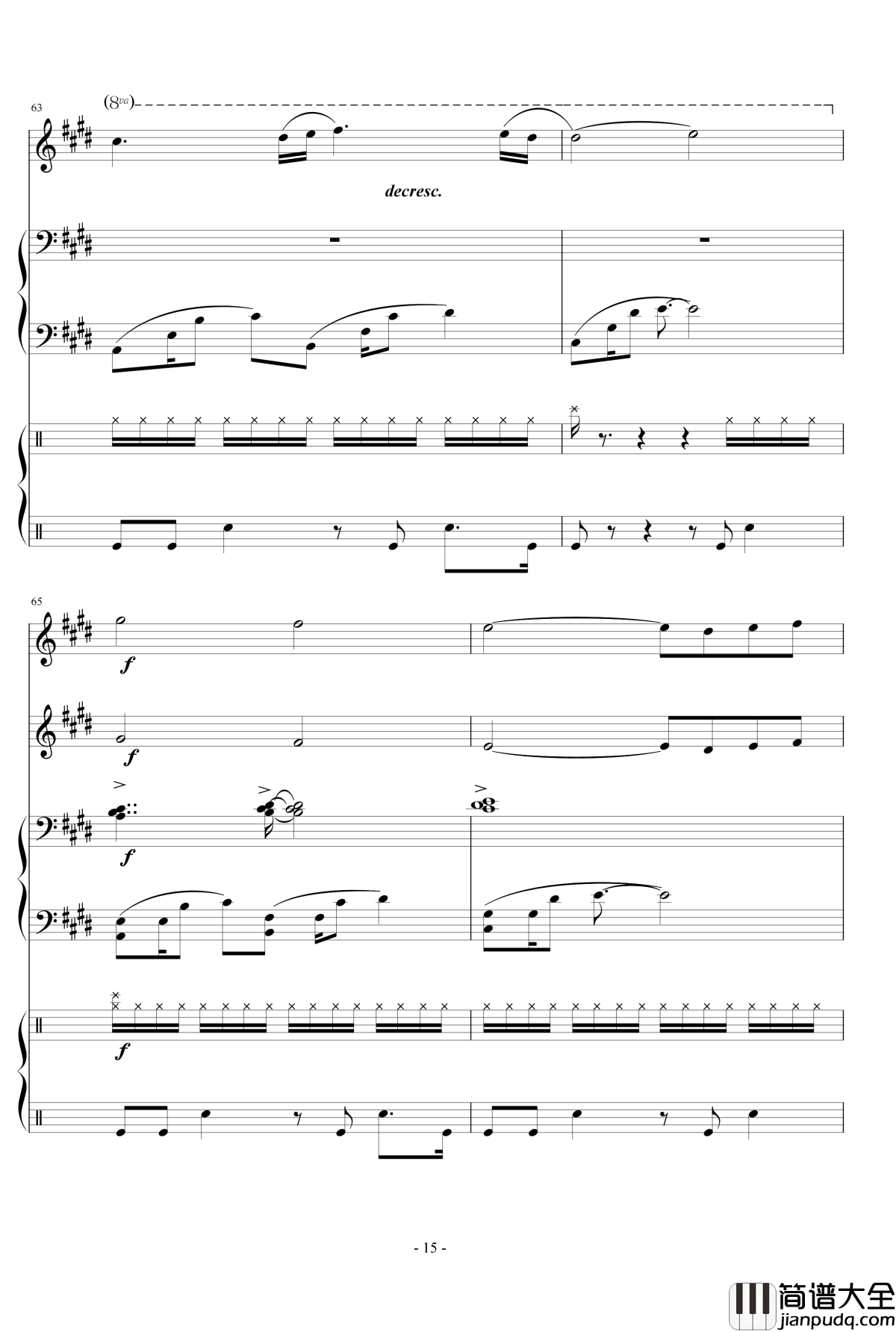 Represent钢琴谱___Dj_Okawari_总谱_DJ_Okawari