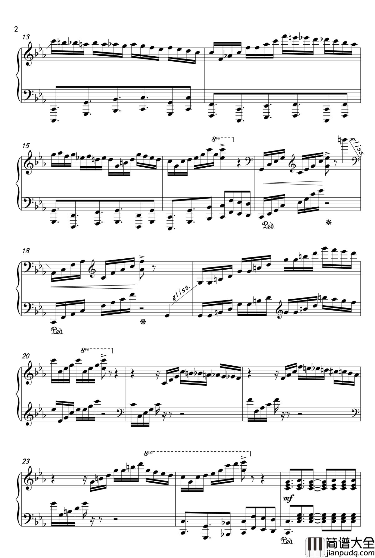 古巴_钢琴谱_最接近原版_马克西姆_Maksim·Mrvica