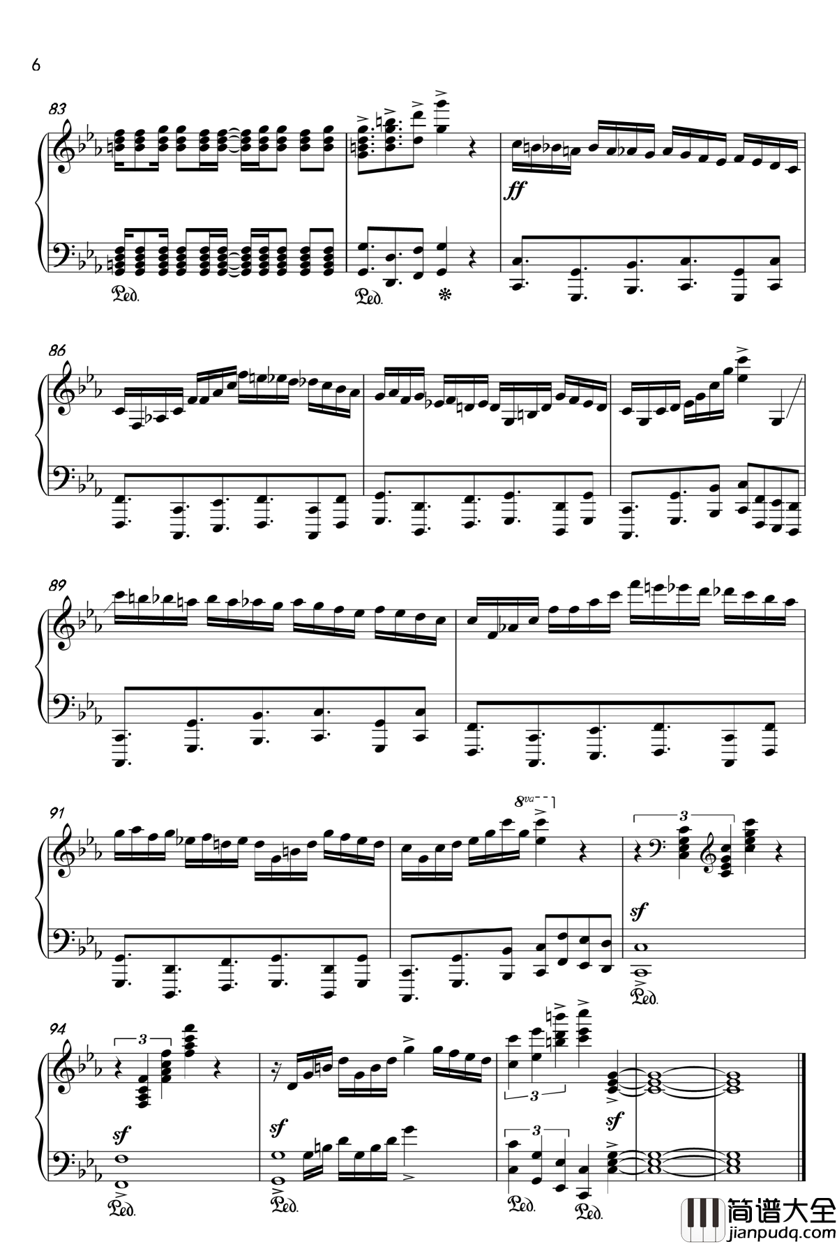 古巴_钢琴谱_最接近原版_马克西姆_Maksim·Mrvica