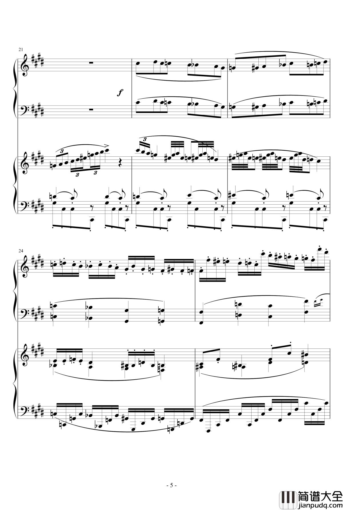 小温狂想曲2.9钢琴谱_完整版_一个球