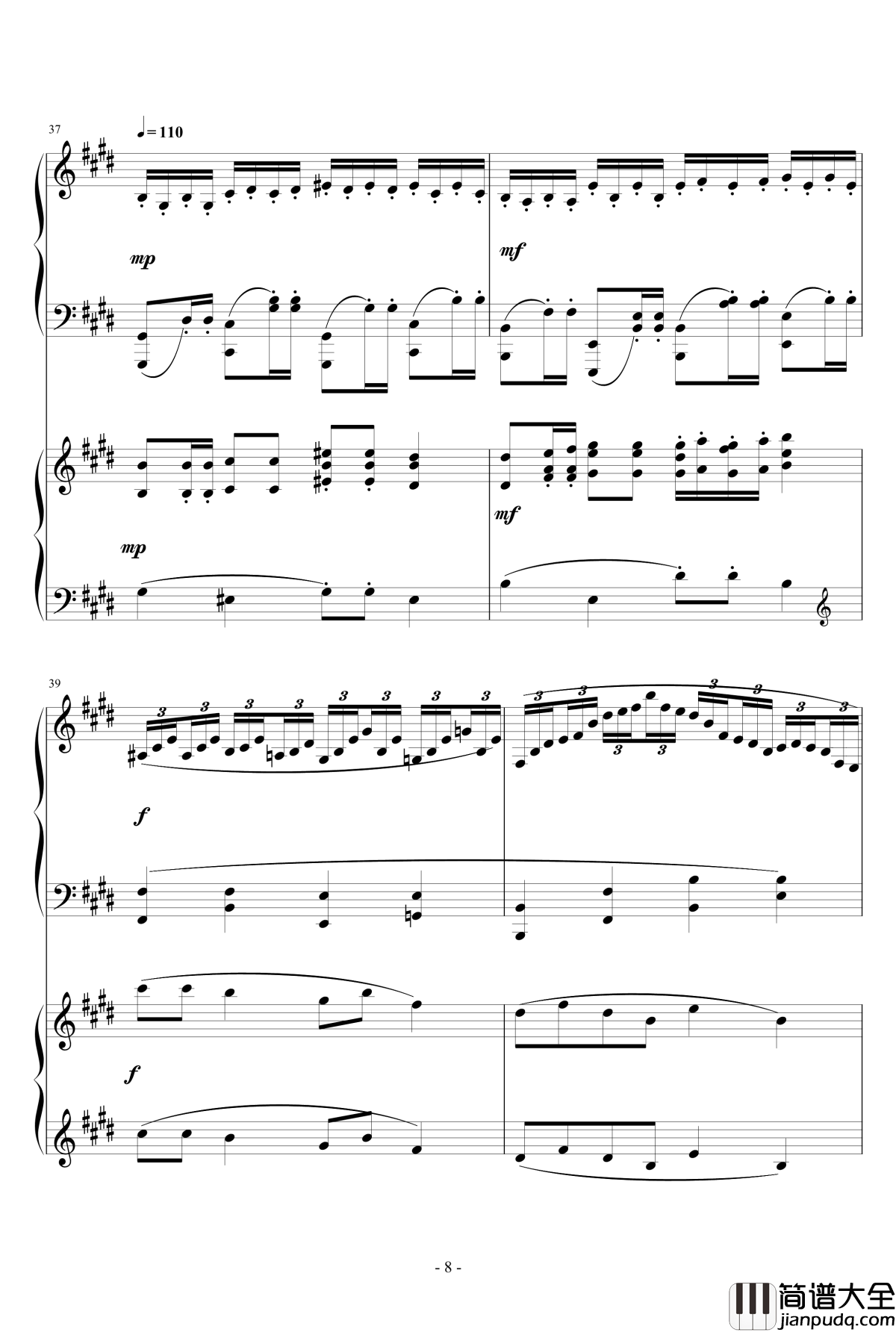 小温狂想曲2.9钢琴谱_完整版_一个球