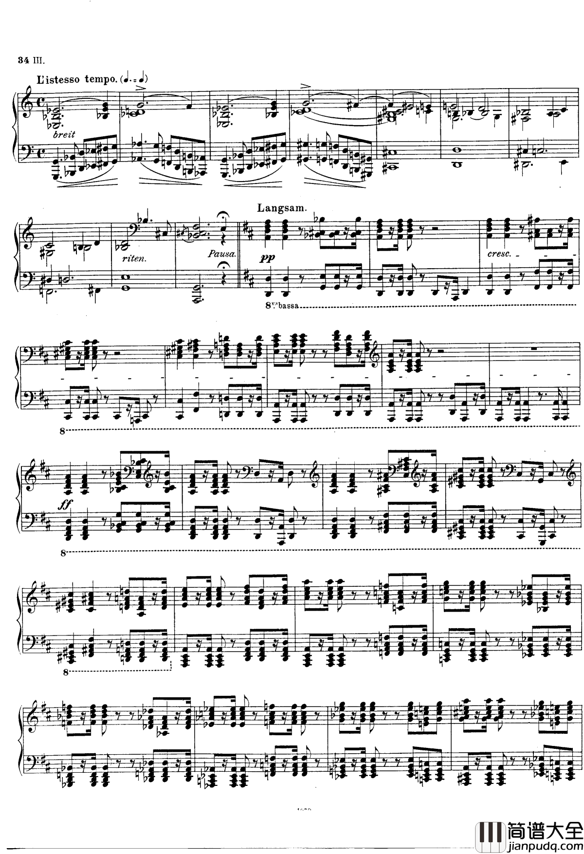 幽灵船Op.1钢琴谱_陶西格