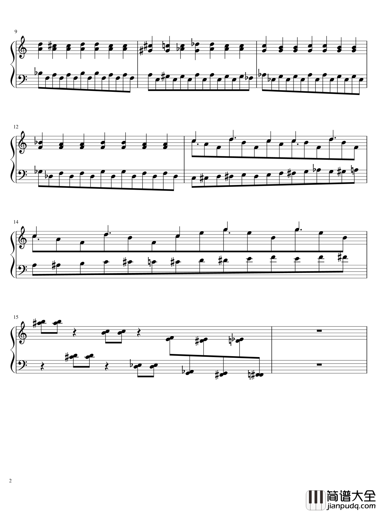 彩色玻璃钢琴谱_k_f_c