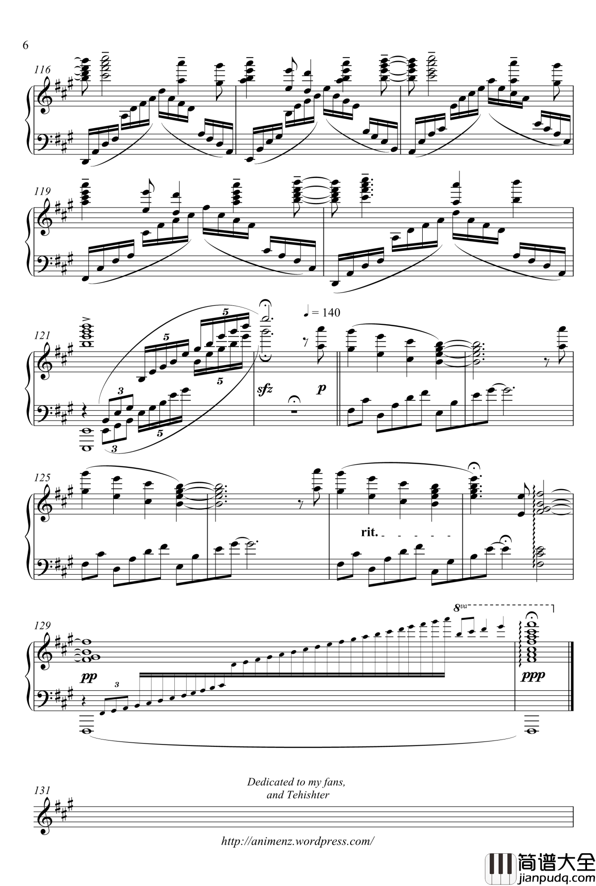 My_Soul__Your_Beats钢琴谱_番の宝物_Animenz