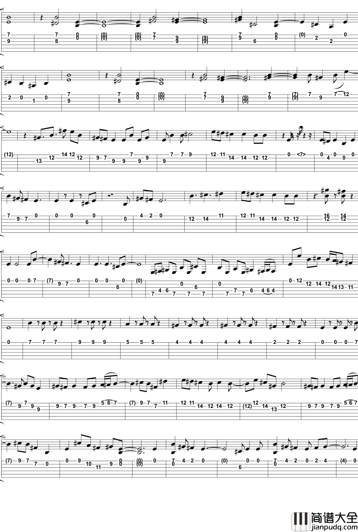 なんでもないや_钢琴谱_movie_ver._RADWIMPS_原始音頻_高度還原