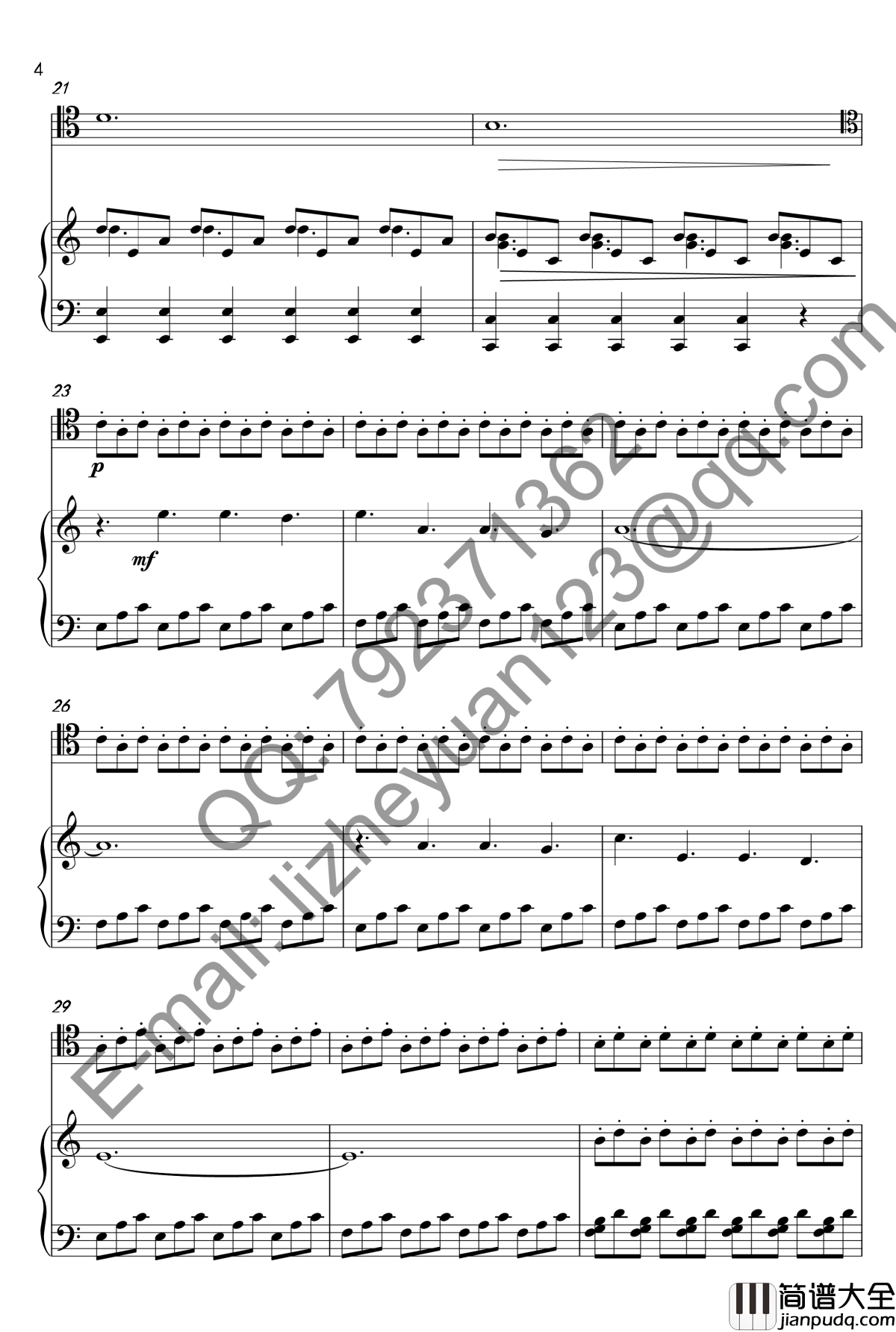 唐顿庄园主题曲钢琴谱_钢琴+大提琴_唐顿庄园