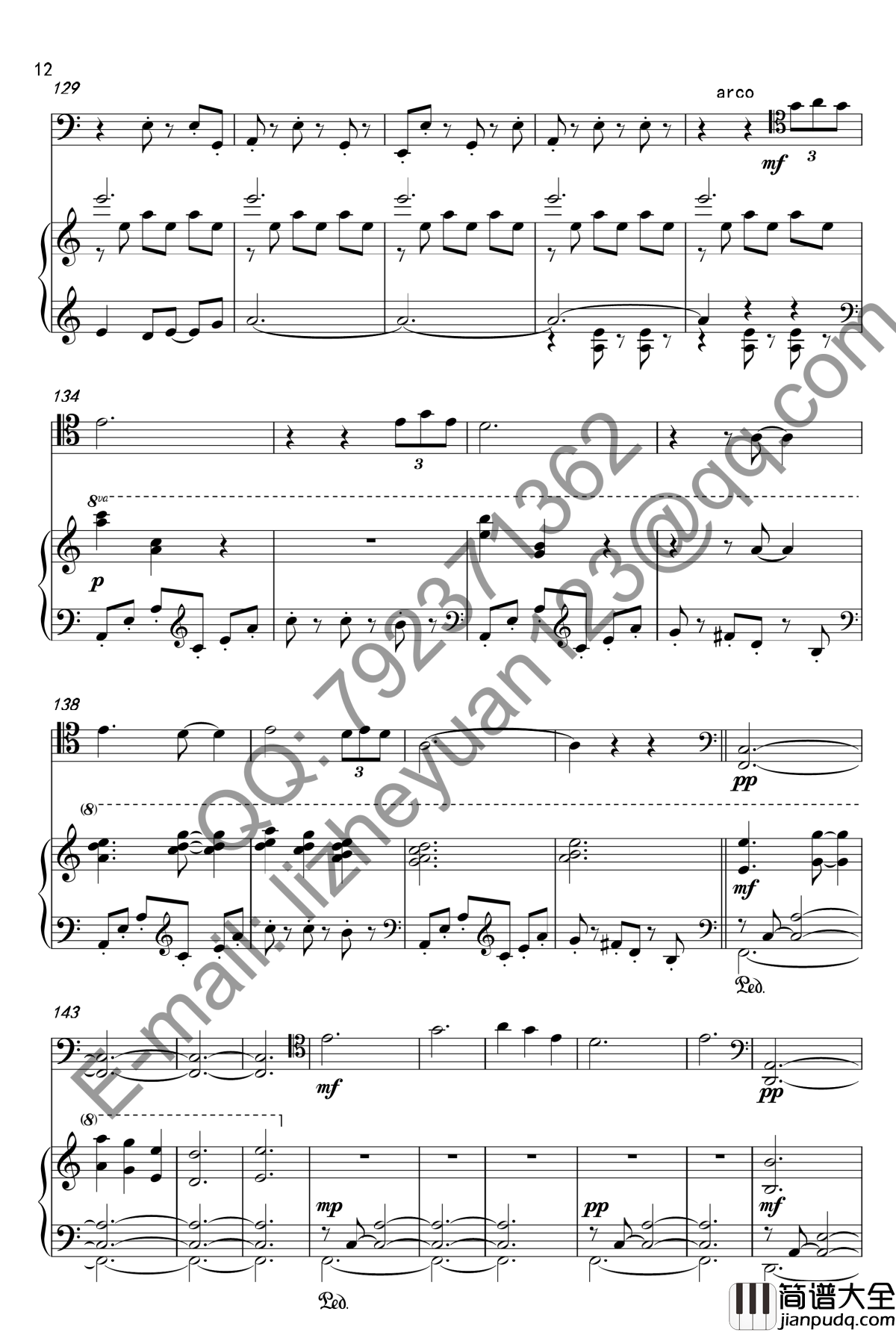 唐顿庄园主题曲钢琴谱_钢琴+大提琴_唐顿庄园