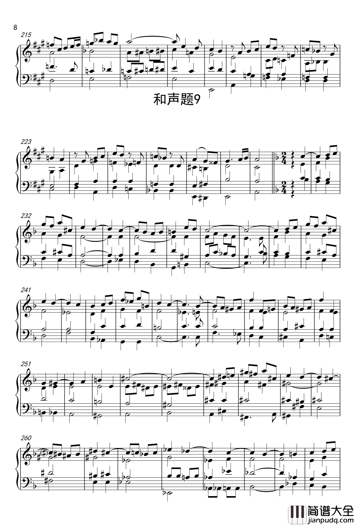 试播硕冰高难度习题题解钢琴谱_影视