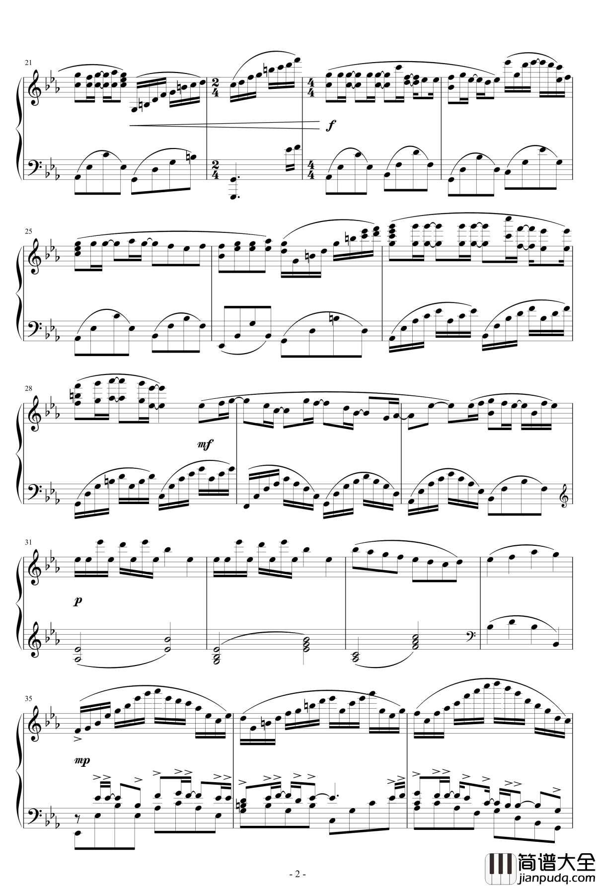 奏钢琴谱_かなで_一周的朋友ED完整版