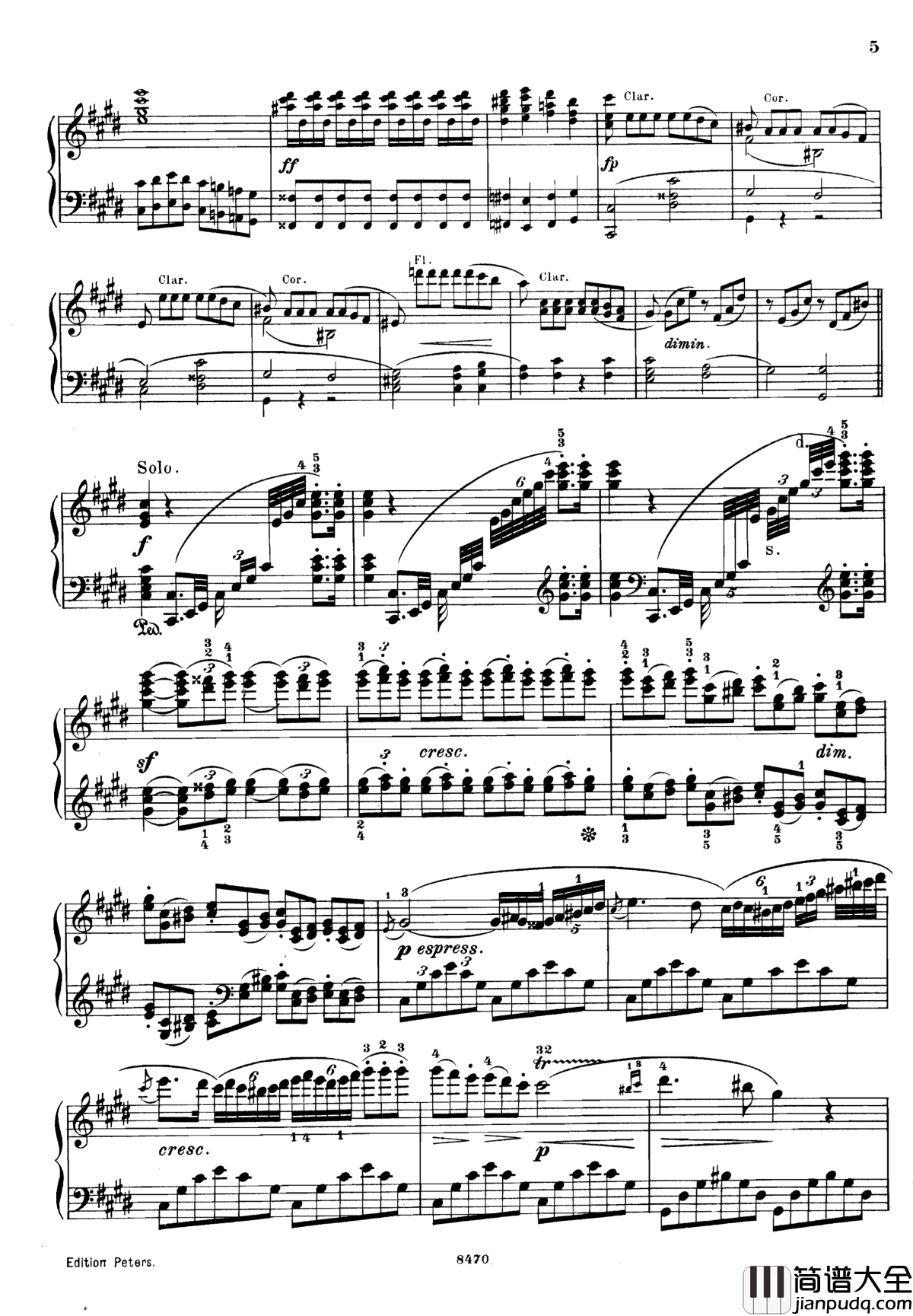 升c小调第三钢琴协奏曲Op.55钢琴谱_克里斯蒂安_里斯