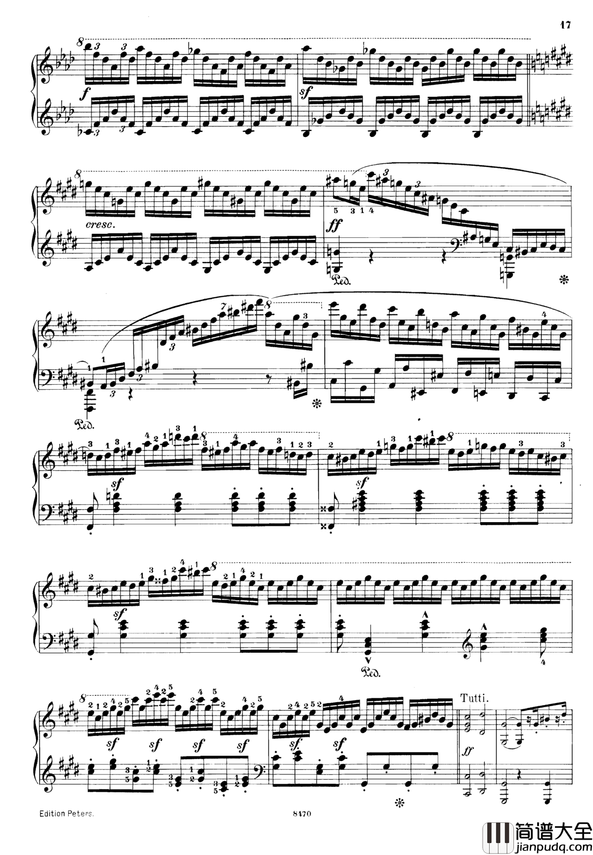 升c小调第三钢琴协奏曲Op.55钢琴谱_克里斯蒂安_里斯