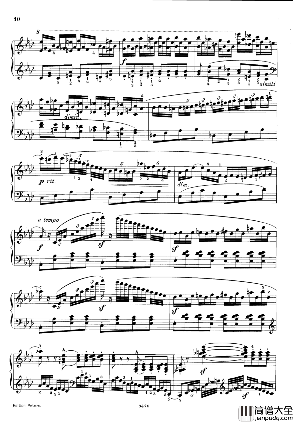 升c小调第三钢琴协奏曲Op.55钢琴谱_克里斯蒂安_里斯